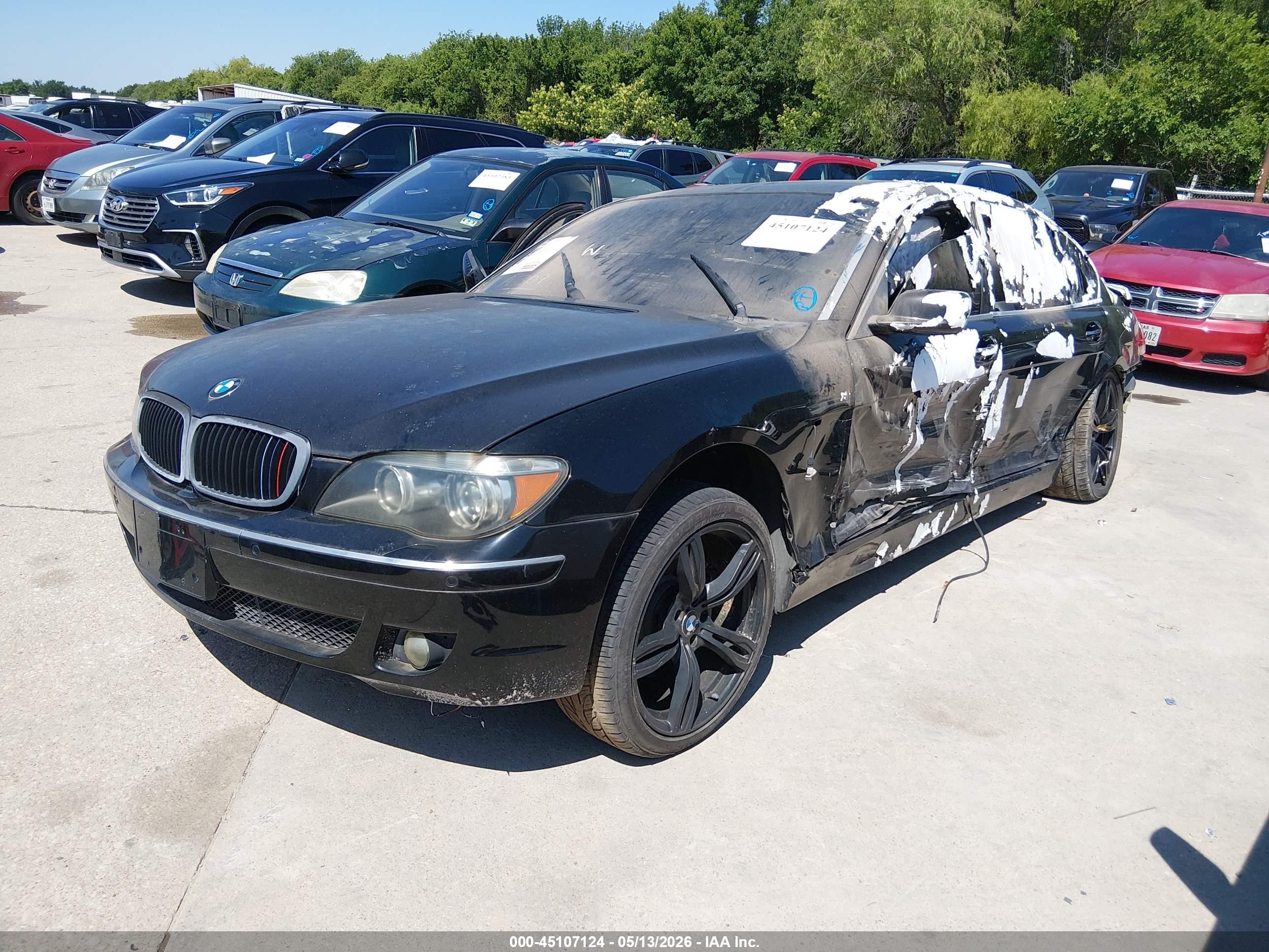 2006 Bmw 750li   Black vin: WBAHN83556DT59045
