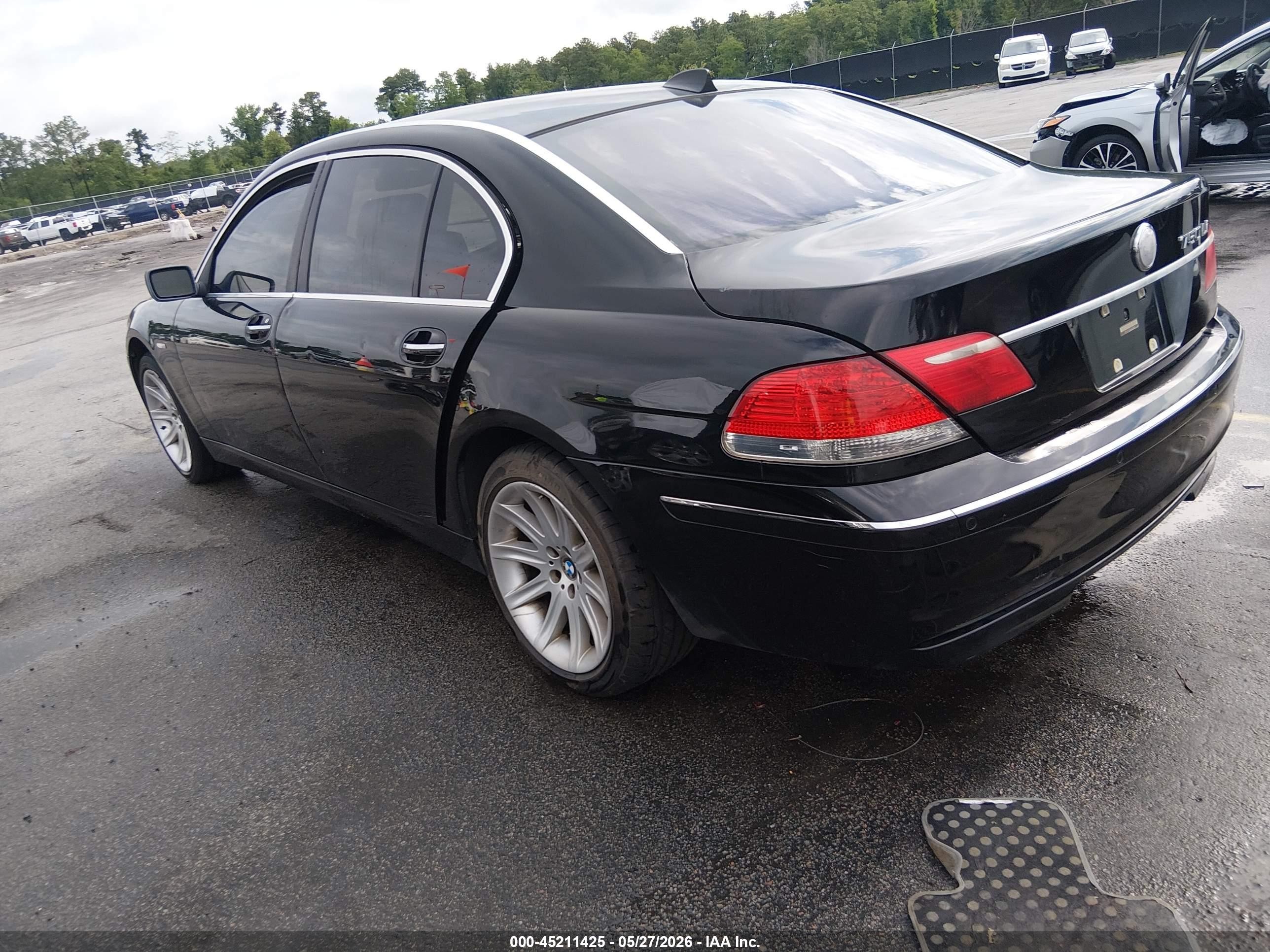 2006 Bmw 750li   Black vin: WBAHN83556DT60597