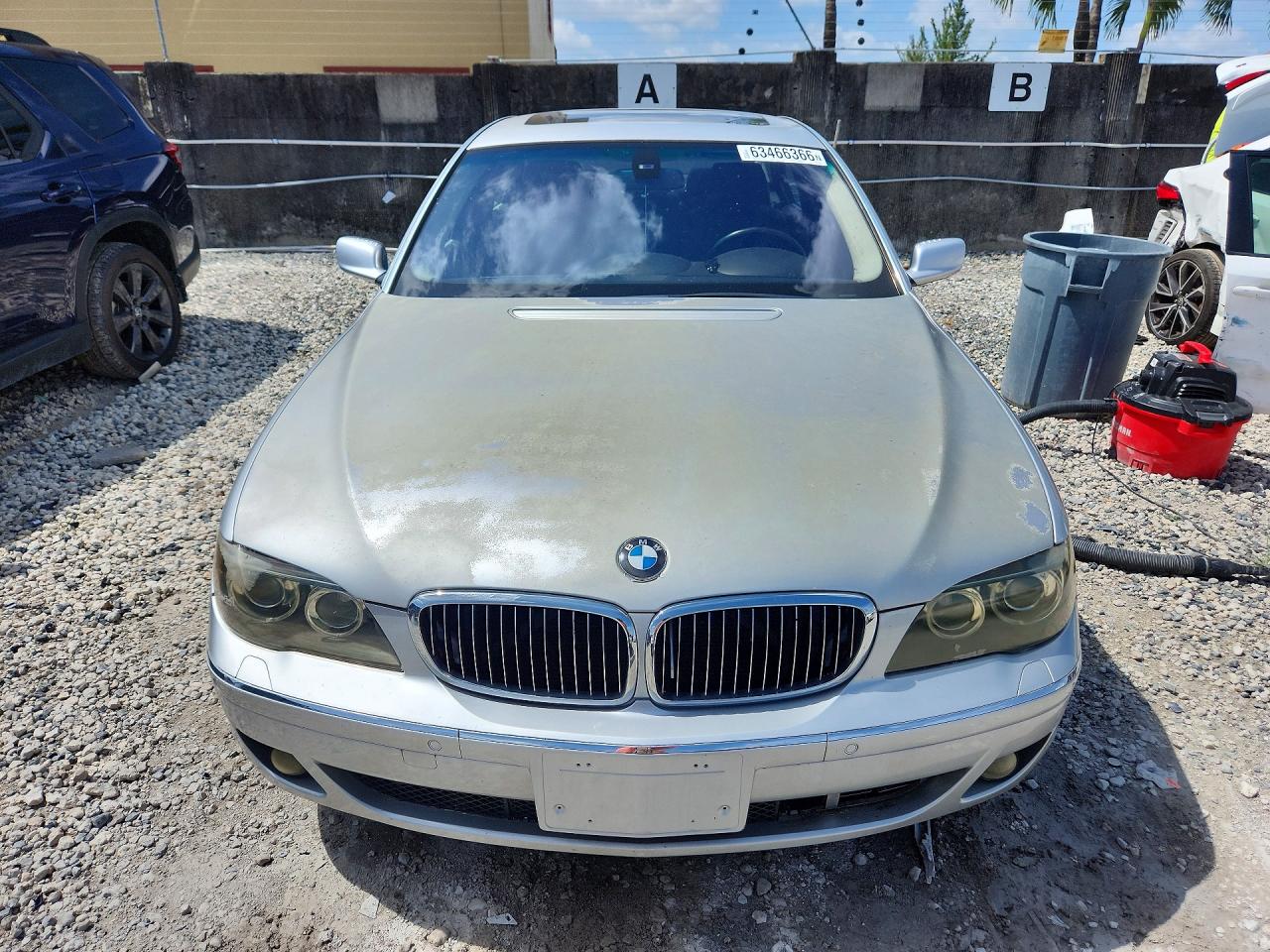 2006 Bmw 750 Li Silver vin: WBAHN83556DT60972