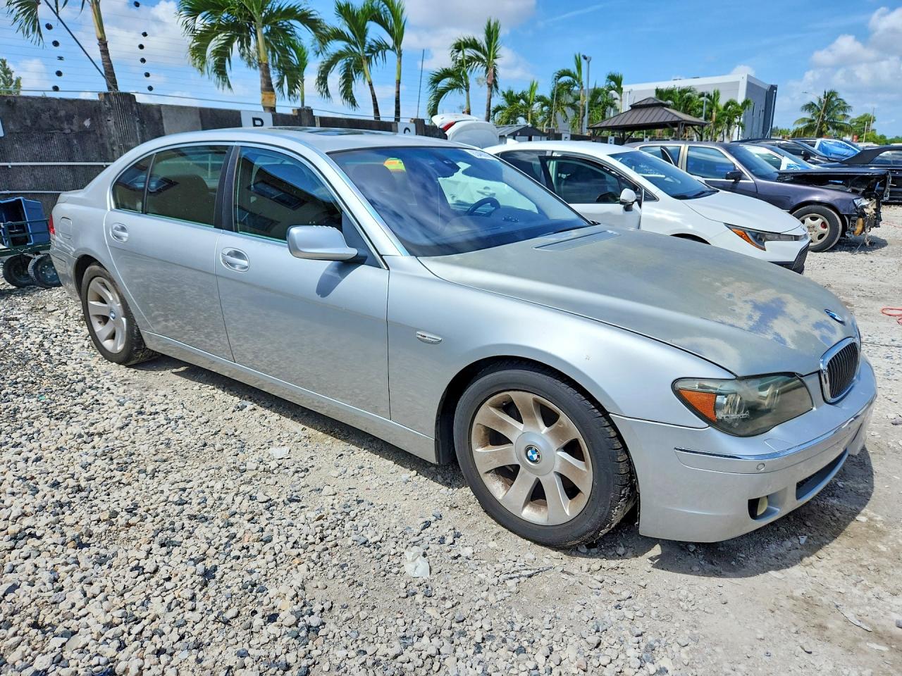 2006 Bmw 750 Li Silver vin: WBAHN83556DT60972
