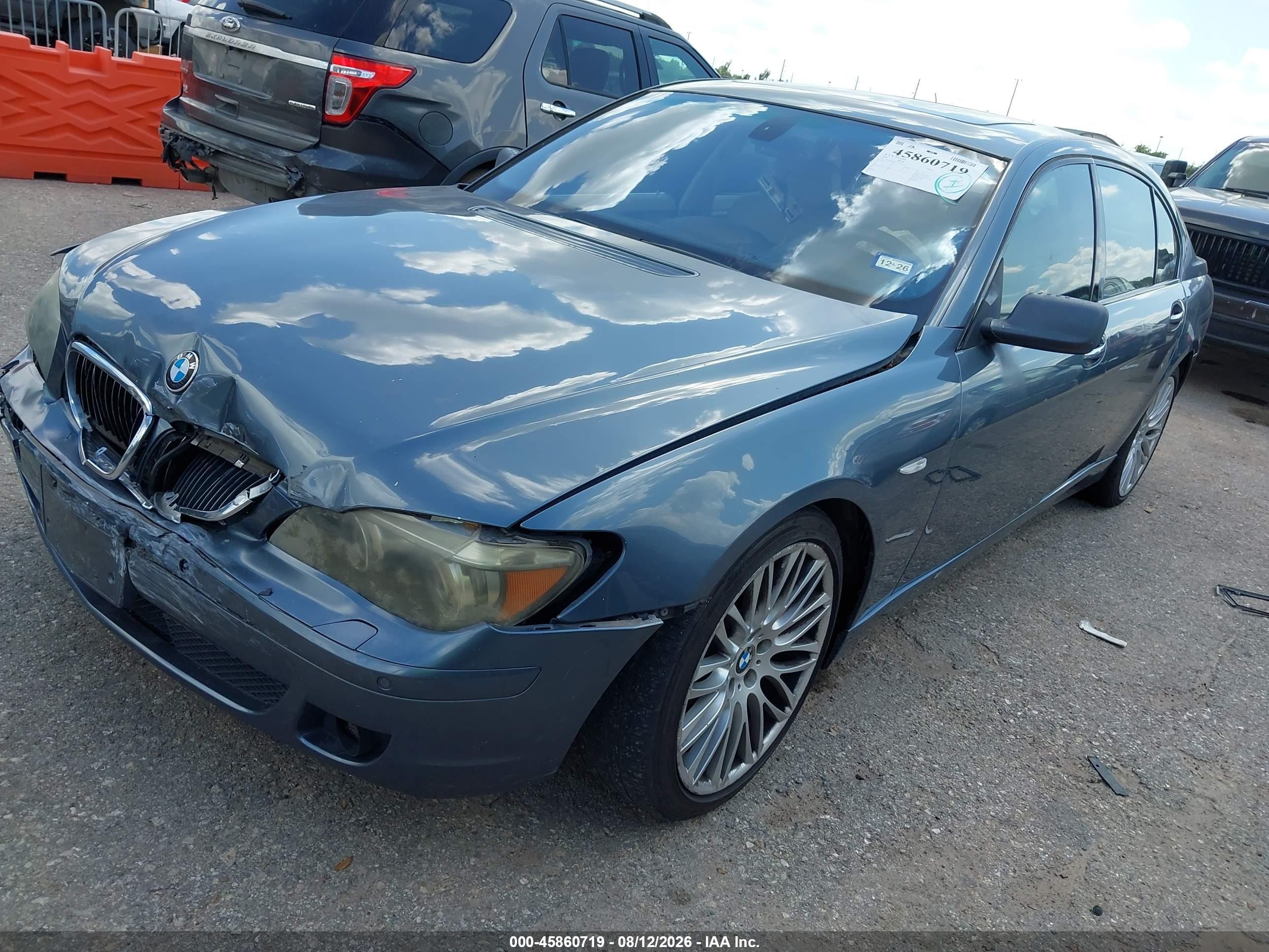 2007 Bmw 750li   Blue vin: WBAHN83557DT66272
