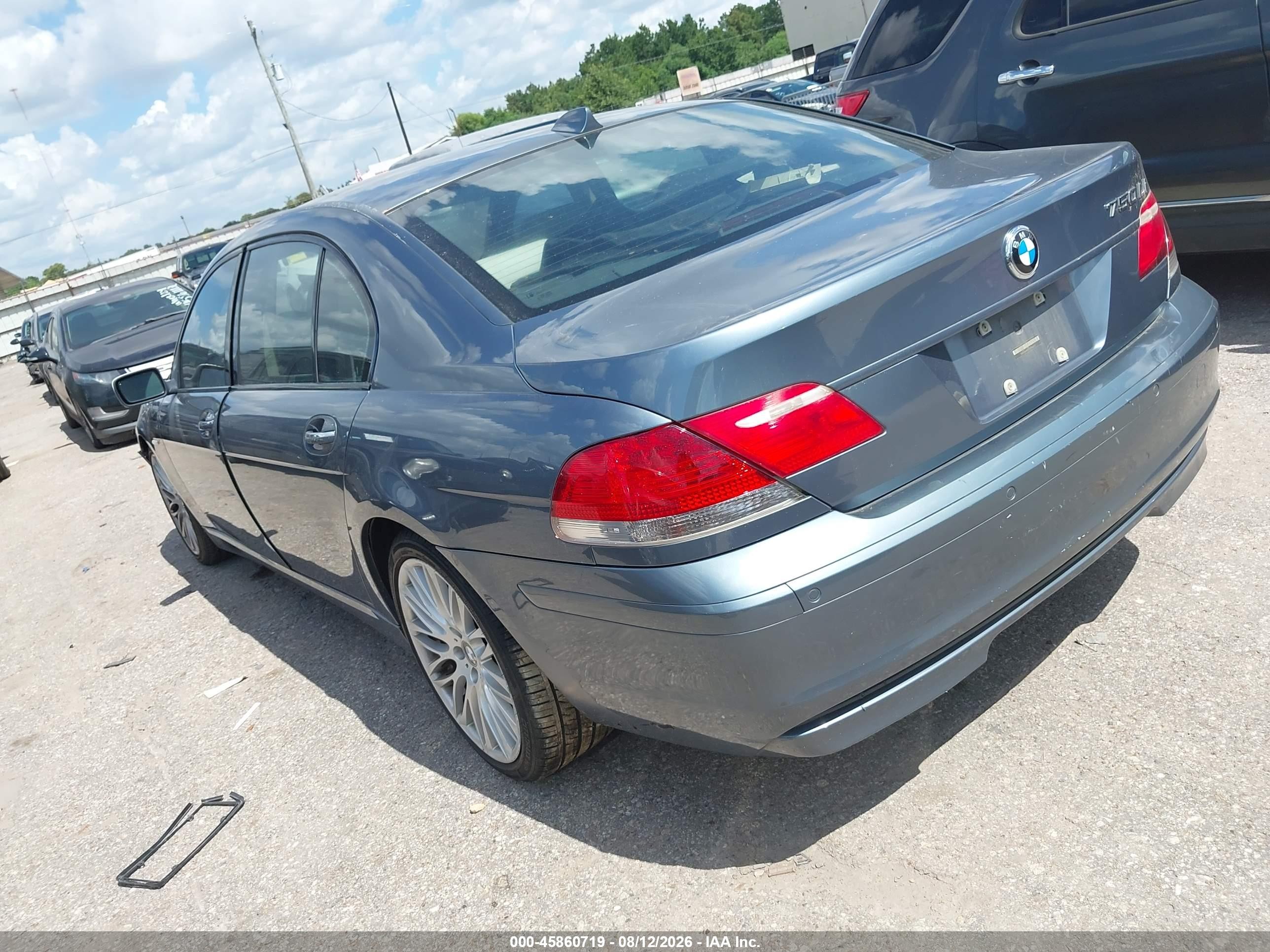 2007 Bmw 750li   Blue vin: WBAHN83557DT66272