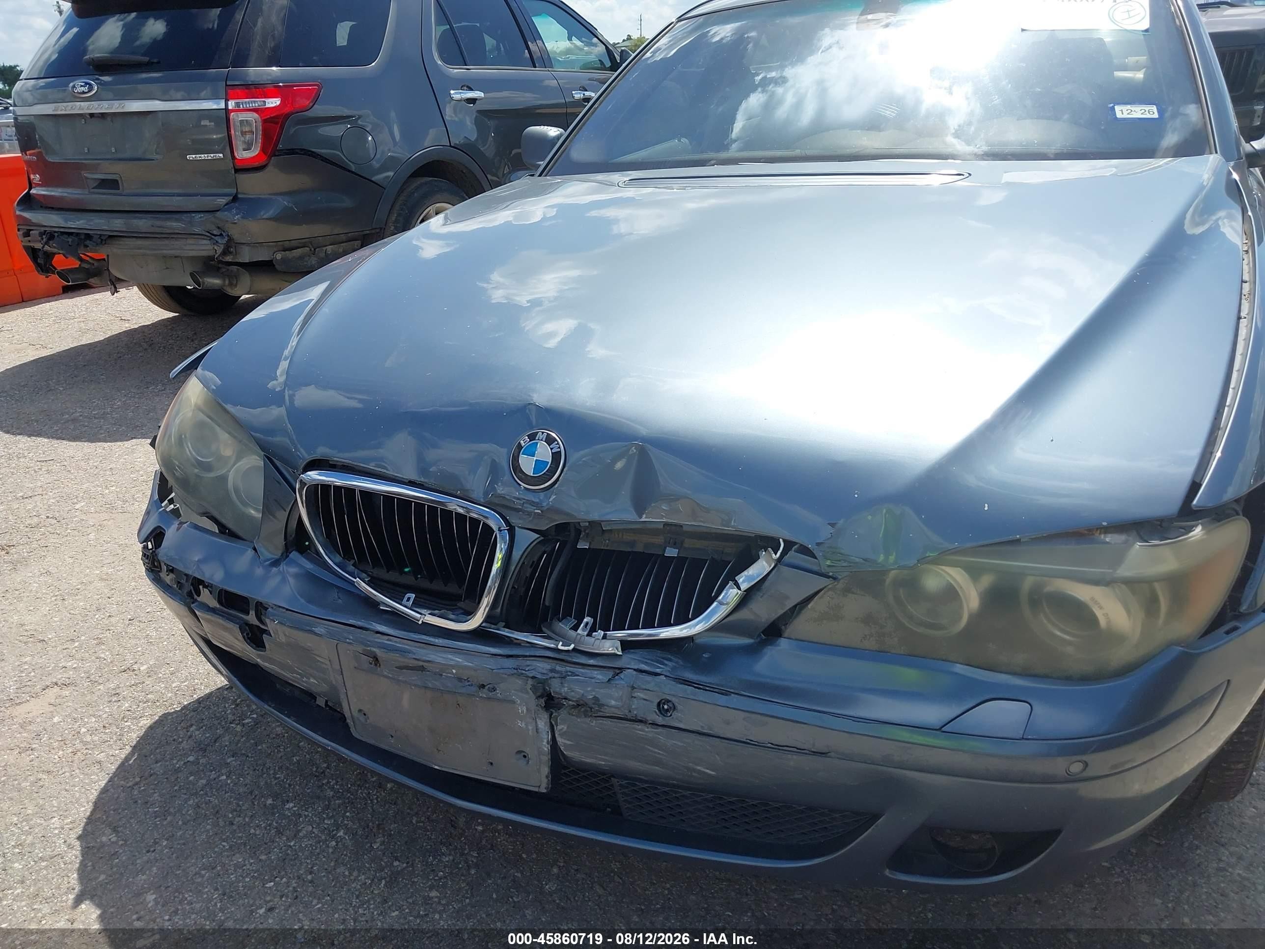 2007 Bmw 750li   Blue vin: WBAHN83557DT66272
