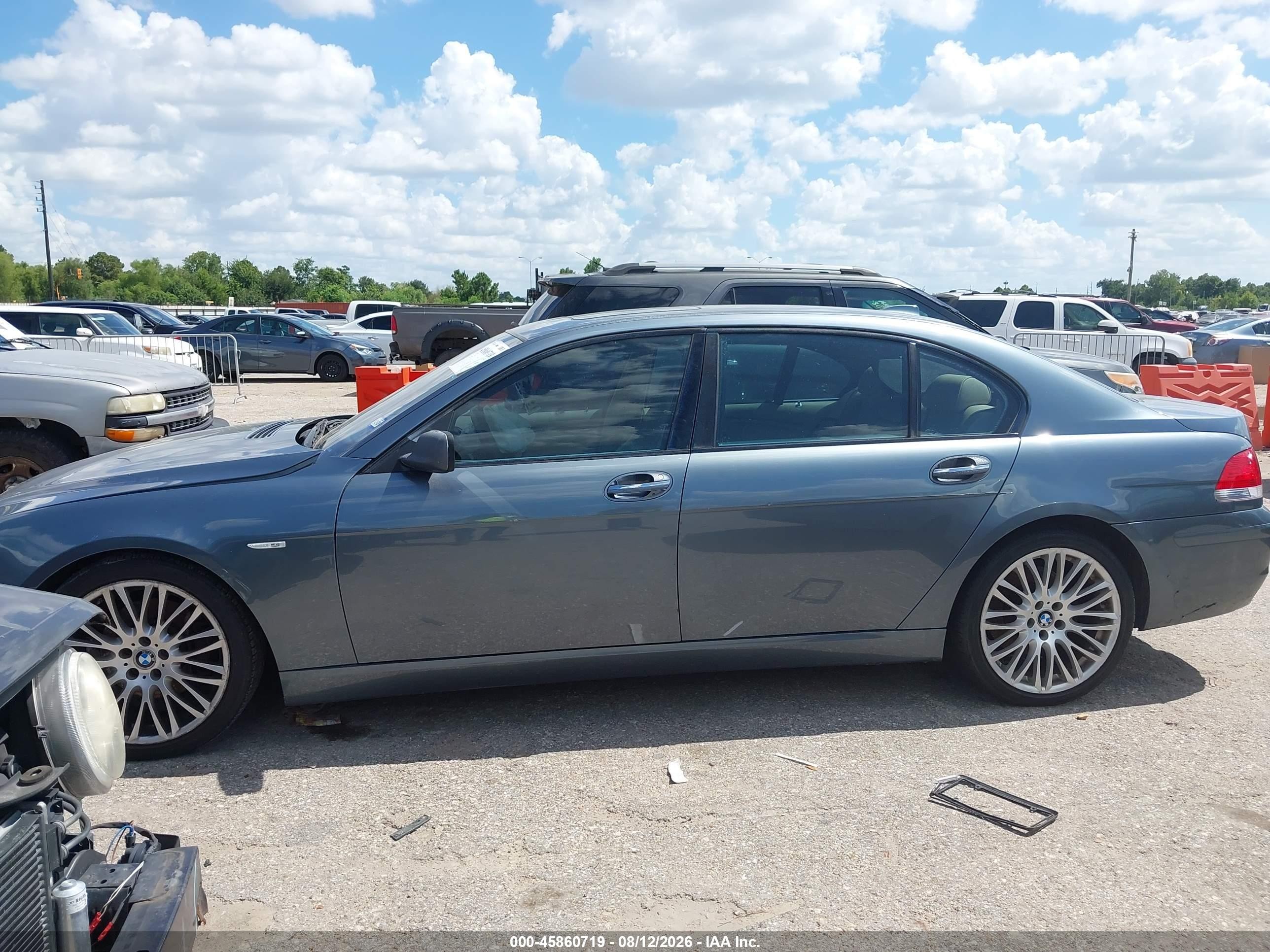 2007 Bmw 750li   Blue vin: WBAHN83557DT66272