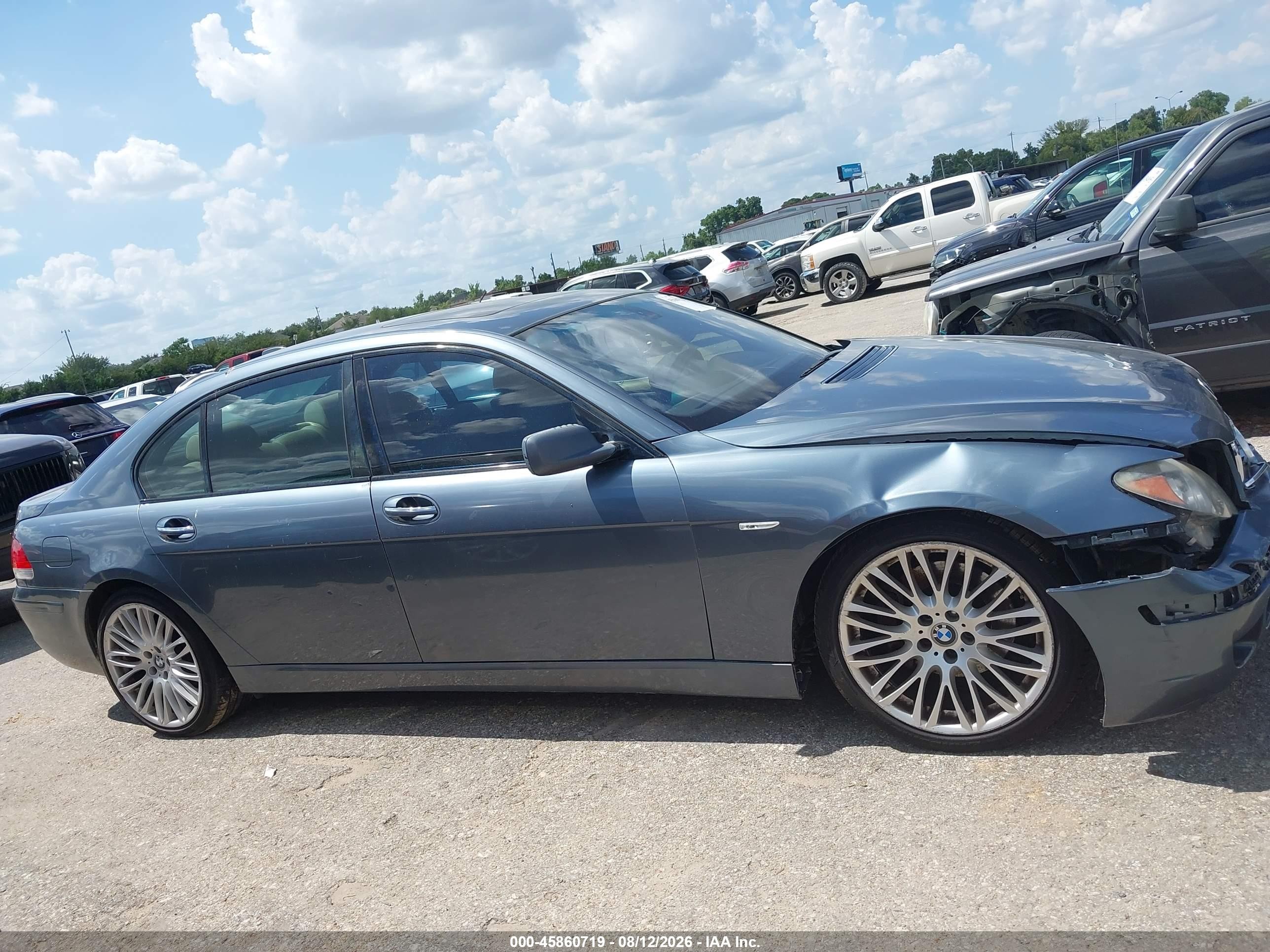2007 Bmw 750li   Blue vin: WBAHN83557DT66272