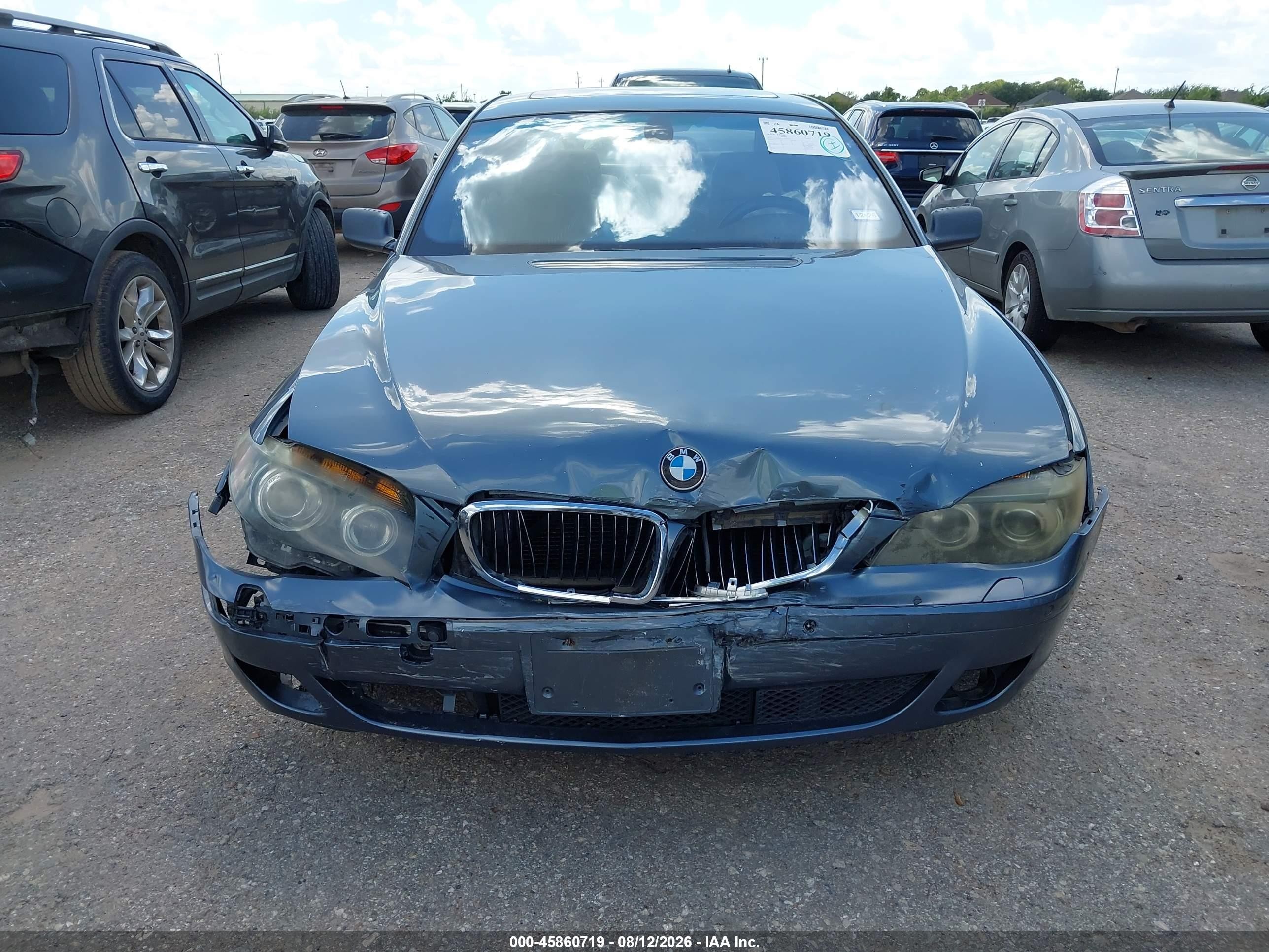 2007 Bmw 750li   Blue vin: WBAHN83557DT66272