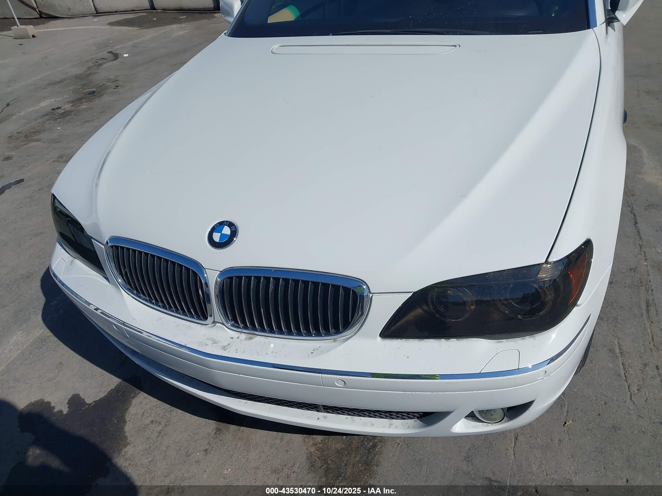 2007 Bmw 750li   White vin: WBAHN83557DT66840