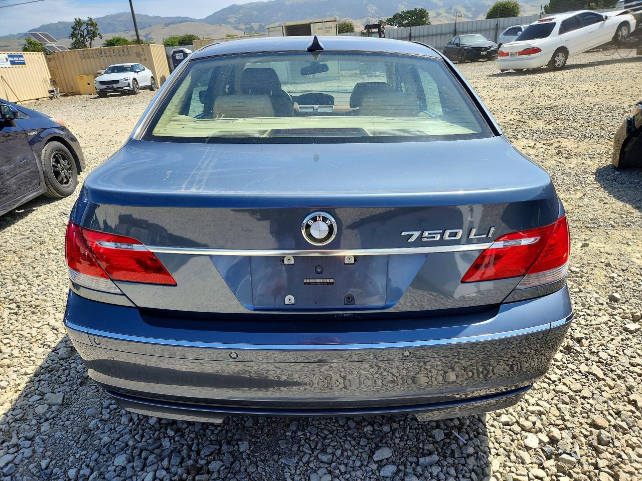 2007 Bmw 750 Синий vin: WBAHN83557DT70175