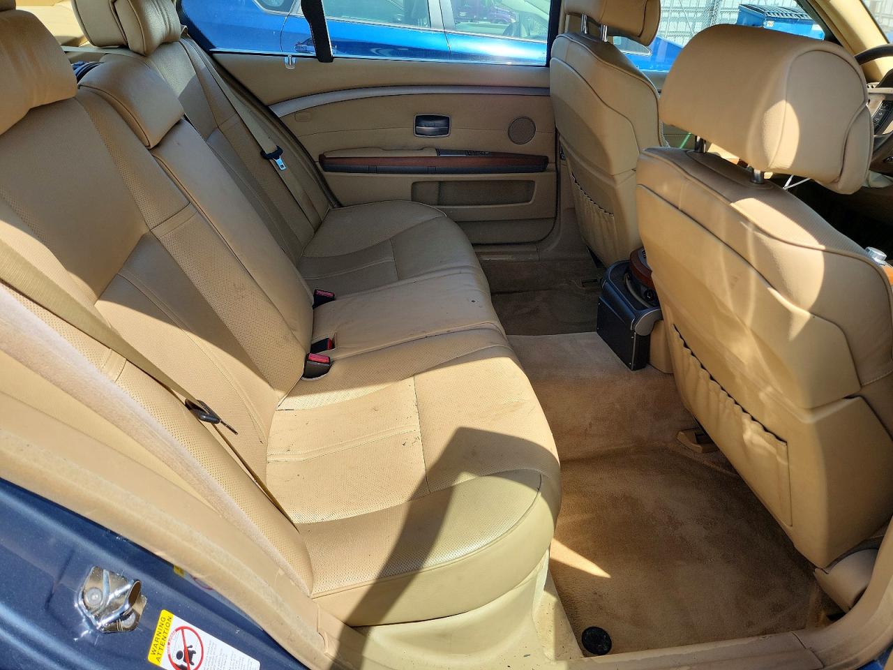2007 Bmw 750 Синий vin: WBAHN83557DT70175