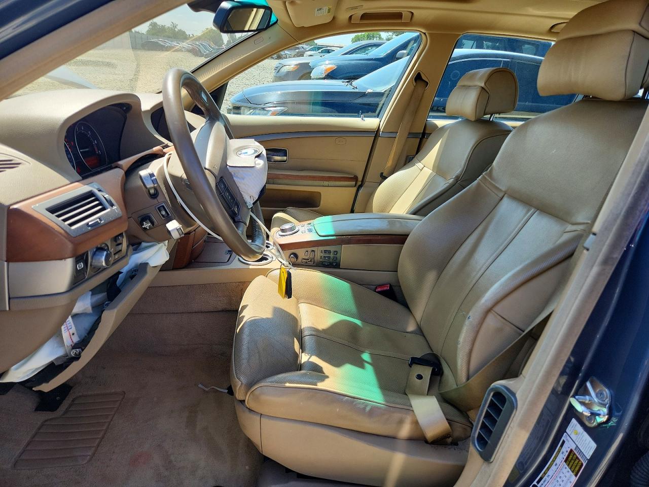 2007 Bmw 750 Синий vin: WBAHN83557DT70175