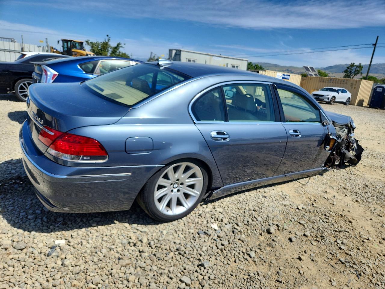 2007 Bmw 750 Синий vin: WBAHN83557DT70175