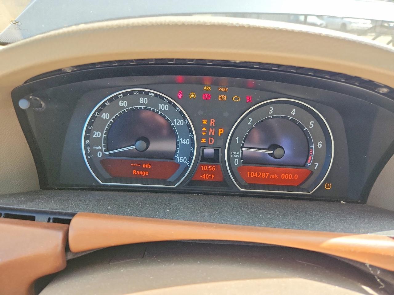 2007 Bmw 750 Синий vin: WBAHN83557DT70175