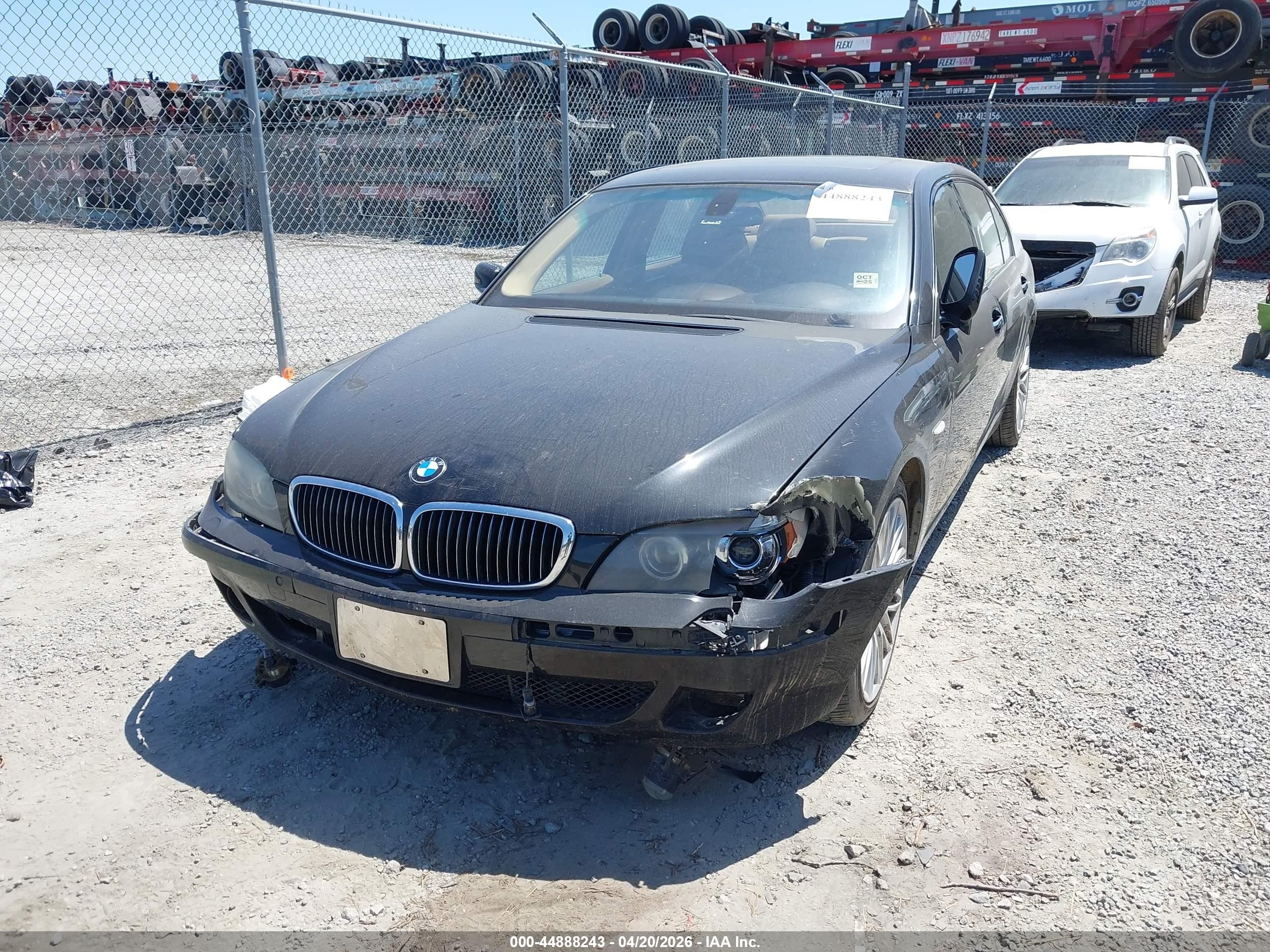 2007 Bmw 750li   Black vin: WBAHN83557DT75795