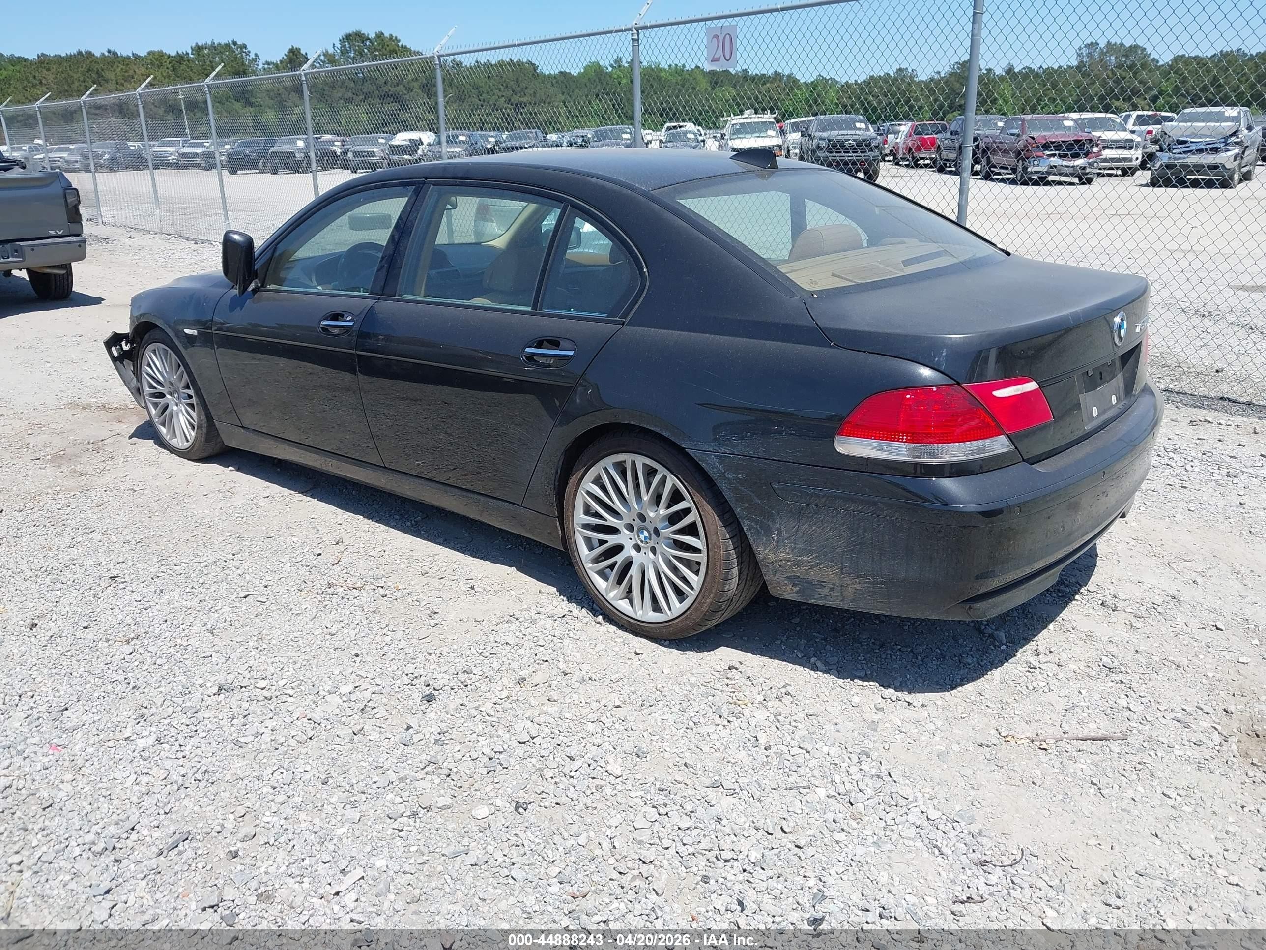 2007 Bmw 750li   Black vin: WBAHN83557DT75795