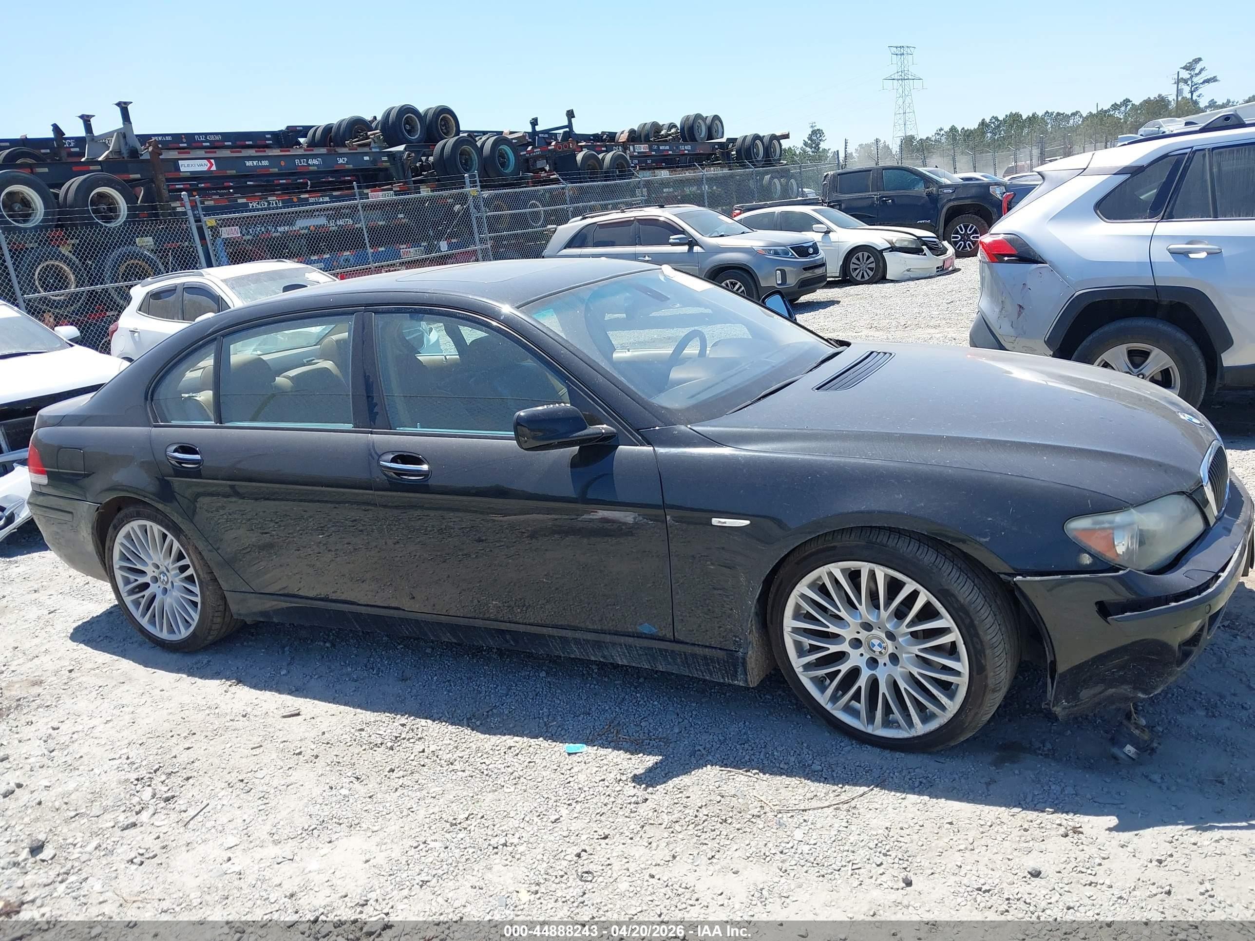 2007 Bmw 750li   Black vin: WBAHN83557DT75795