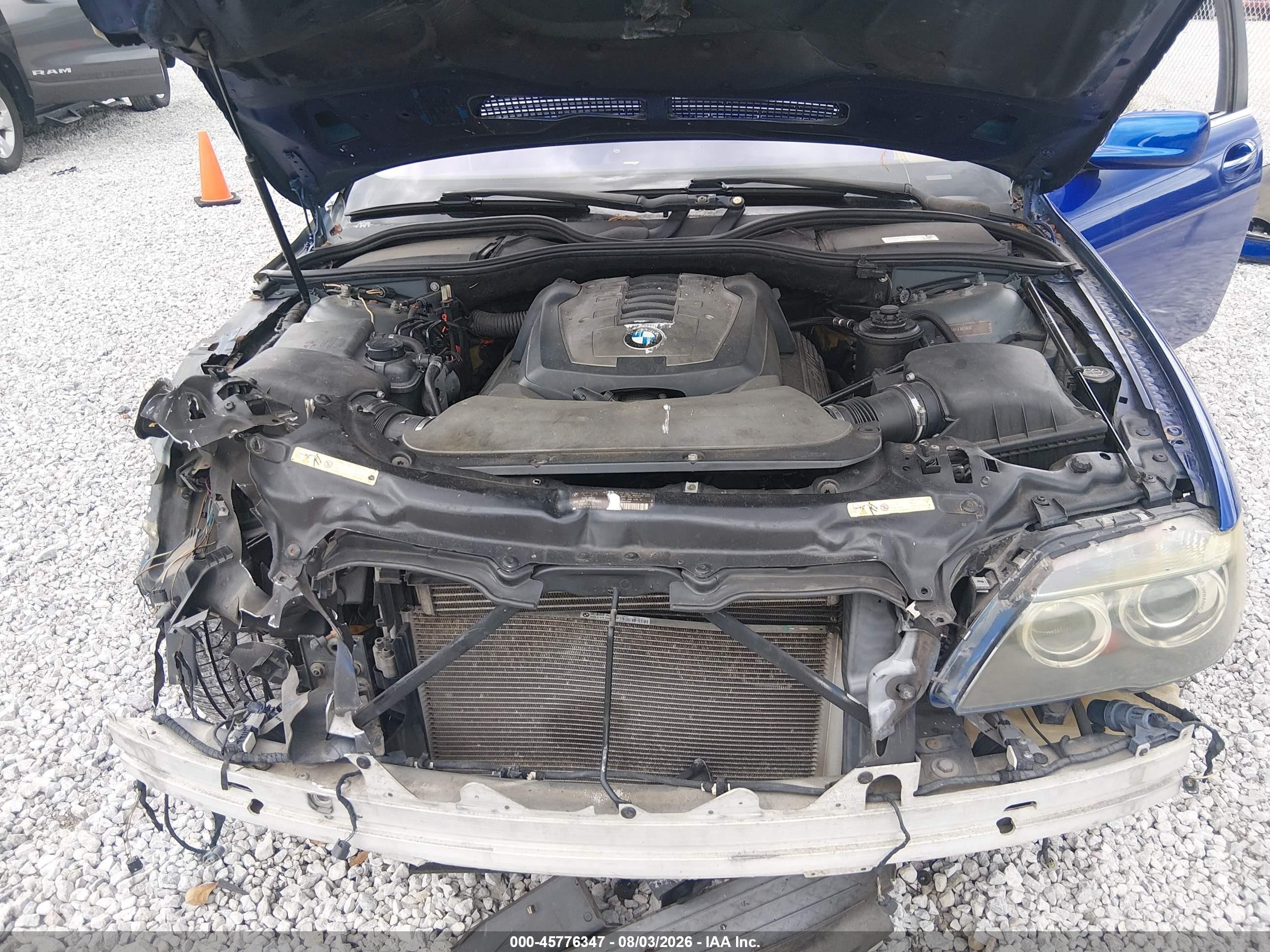 2008 Bmw 750li Blue vin: WBAHN83558DT78150