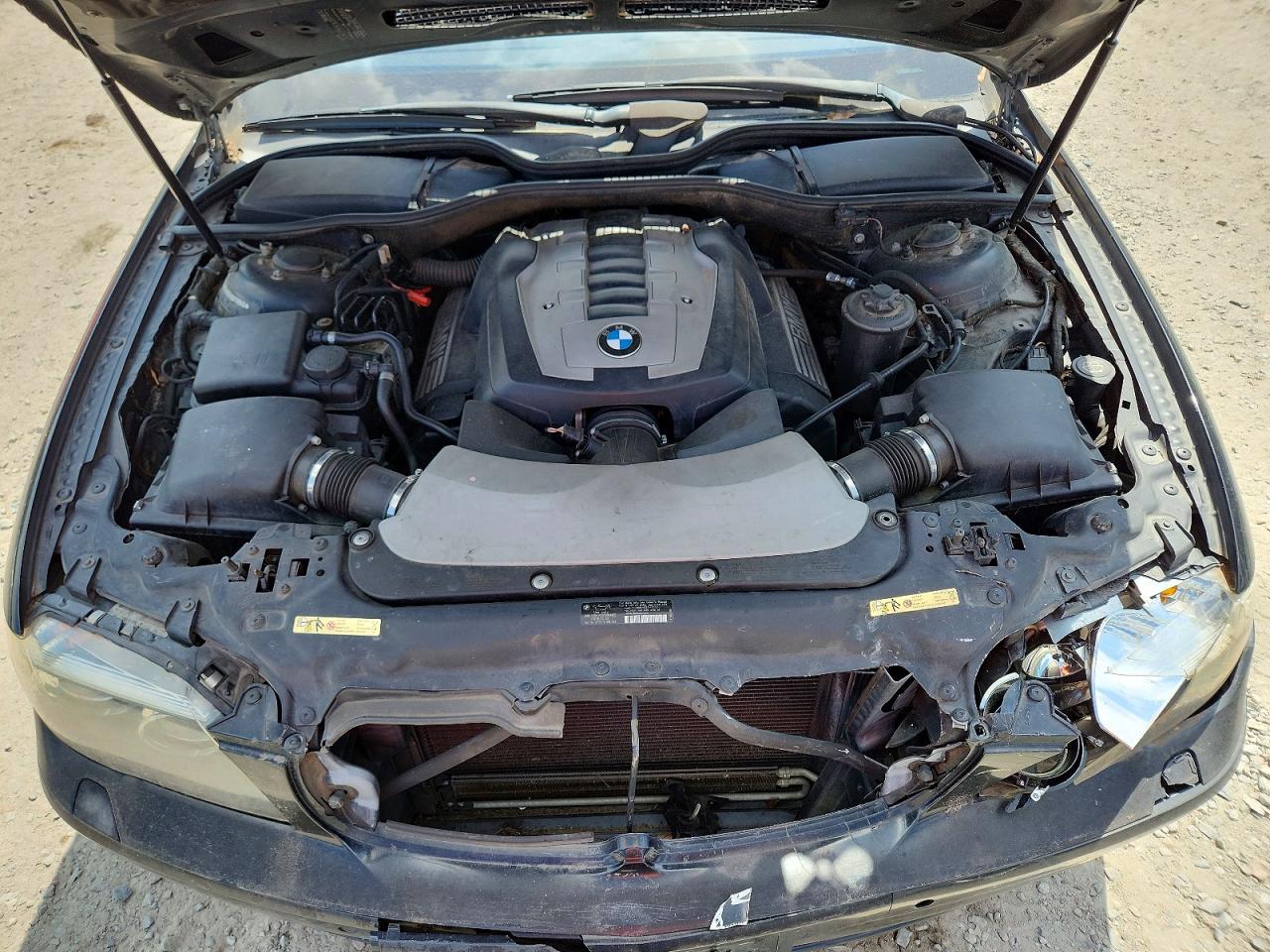 2008 Bmw 750 Li Black vin: WBAHN83558DT79945