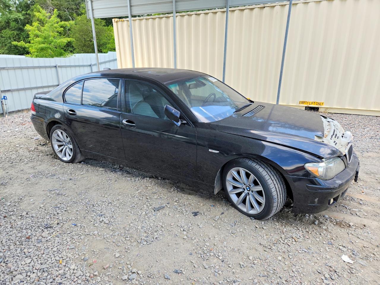 2008 Bmw 750 Li Black vin: WBAHN83558DT79945