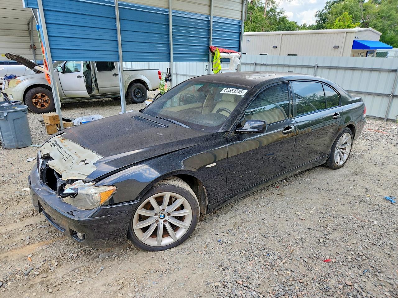 2008 Bmw 750 Li Black vin: WBAHN83558DT79945