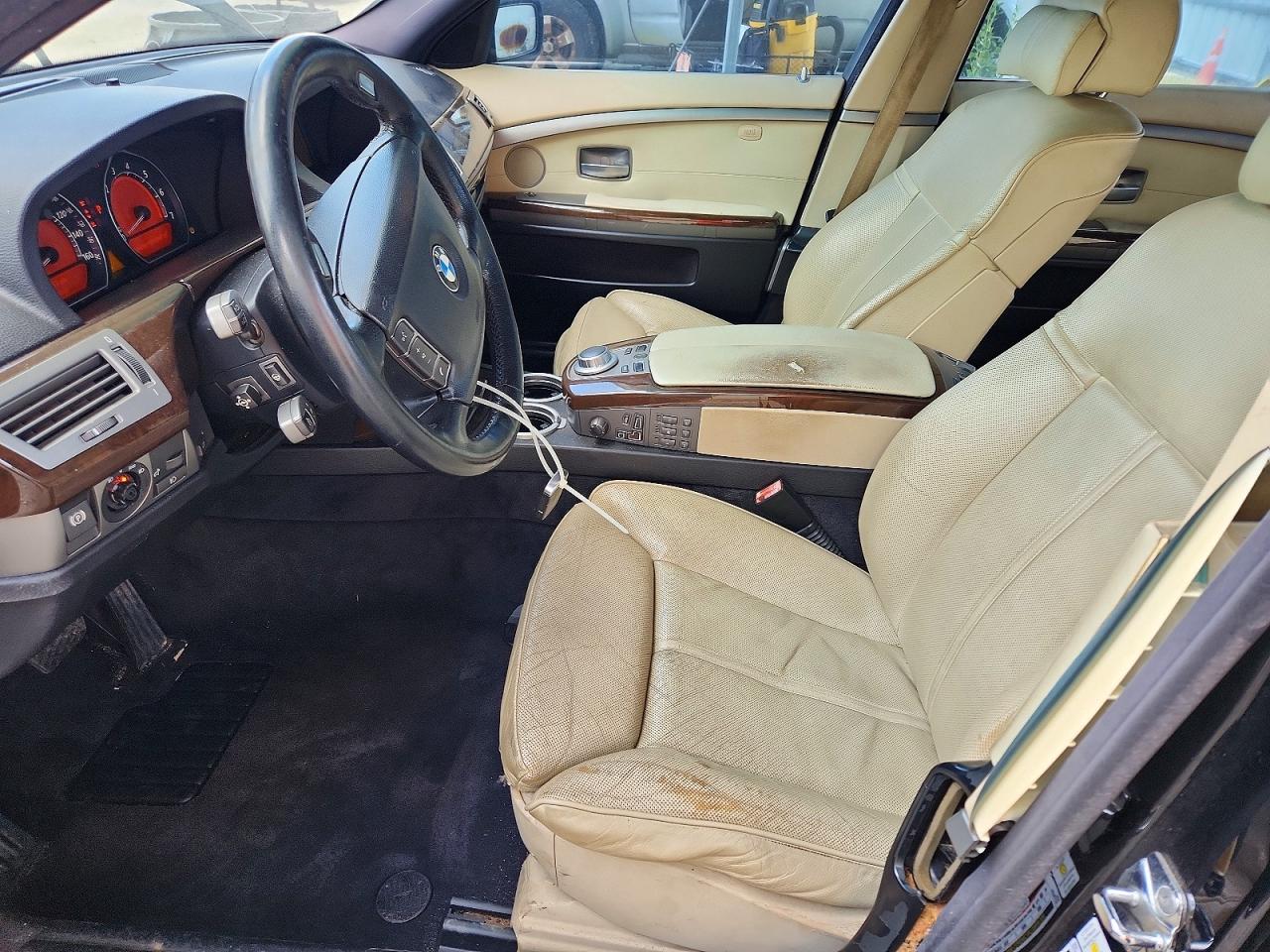 2008 Bmw 750 Li Black vin: WBAHN83558DT79945
