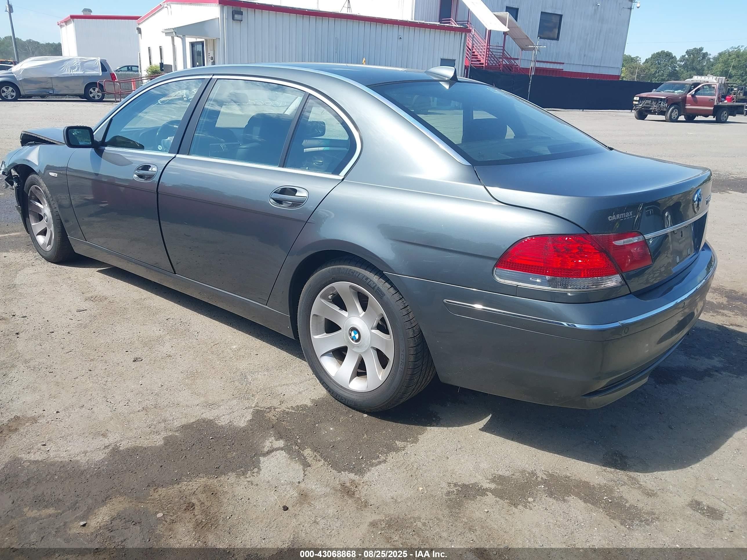 2008 Bmw 750li   Gray vin: WBAHN83558DT84966