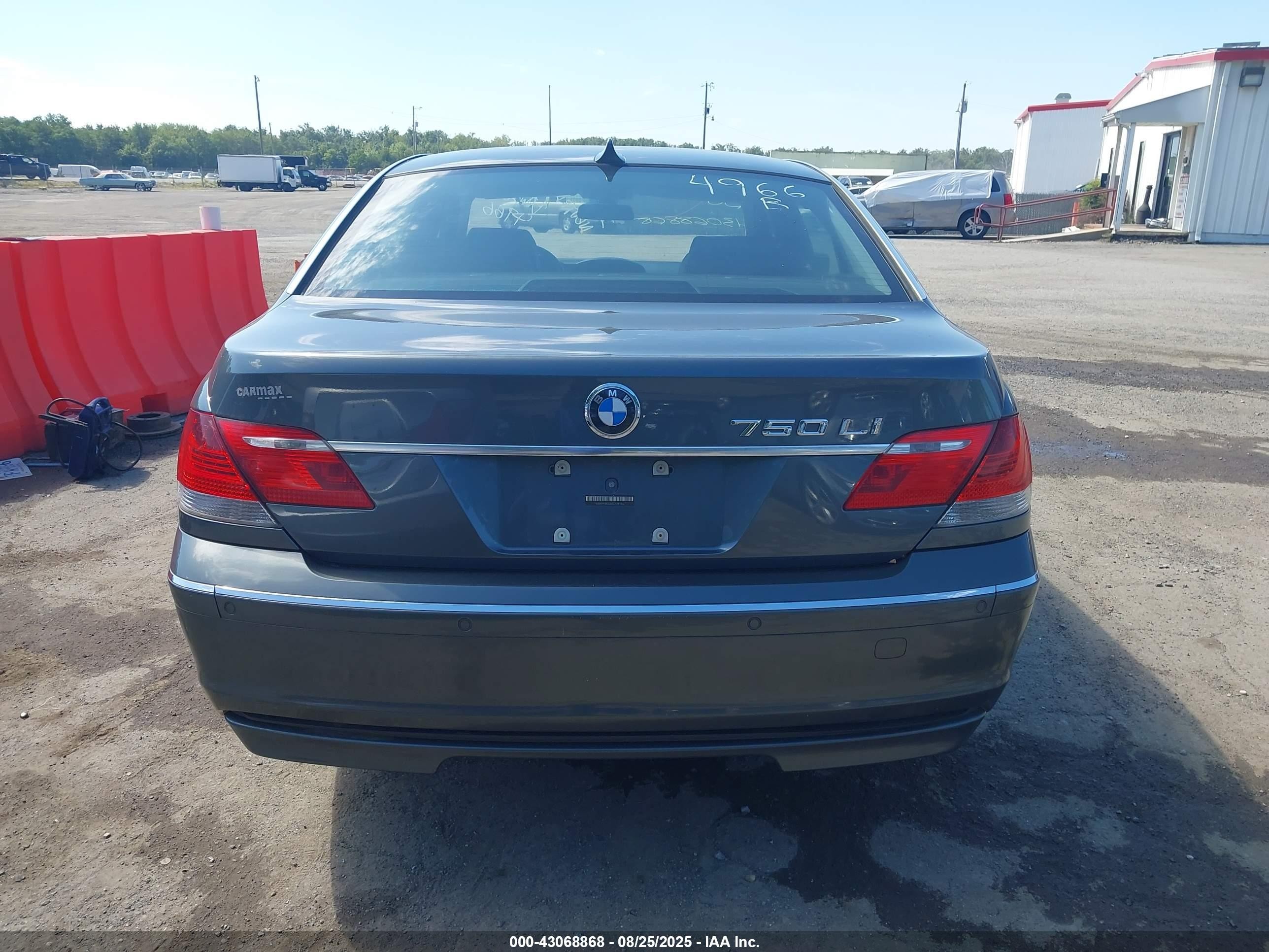 2008 Bmw 750li   Gray vin: WBAHN83558DT84966