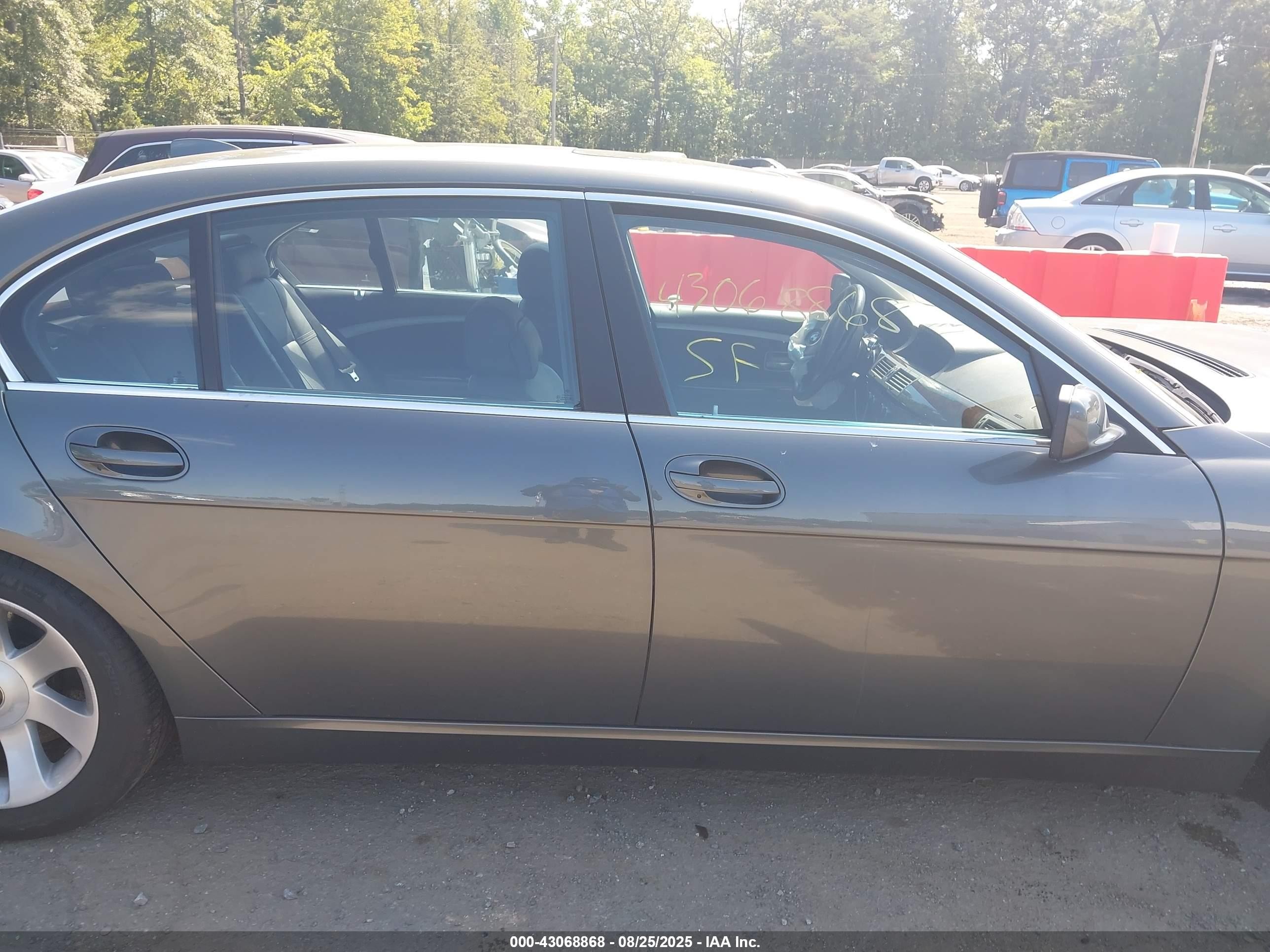 2008 Bmw 750li   Gray vin: WBAHN83558DT84966