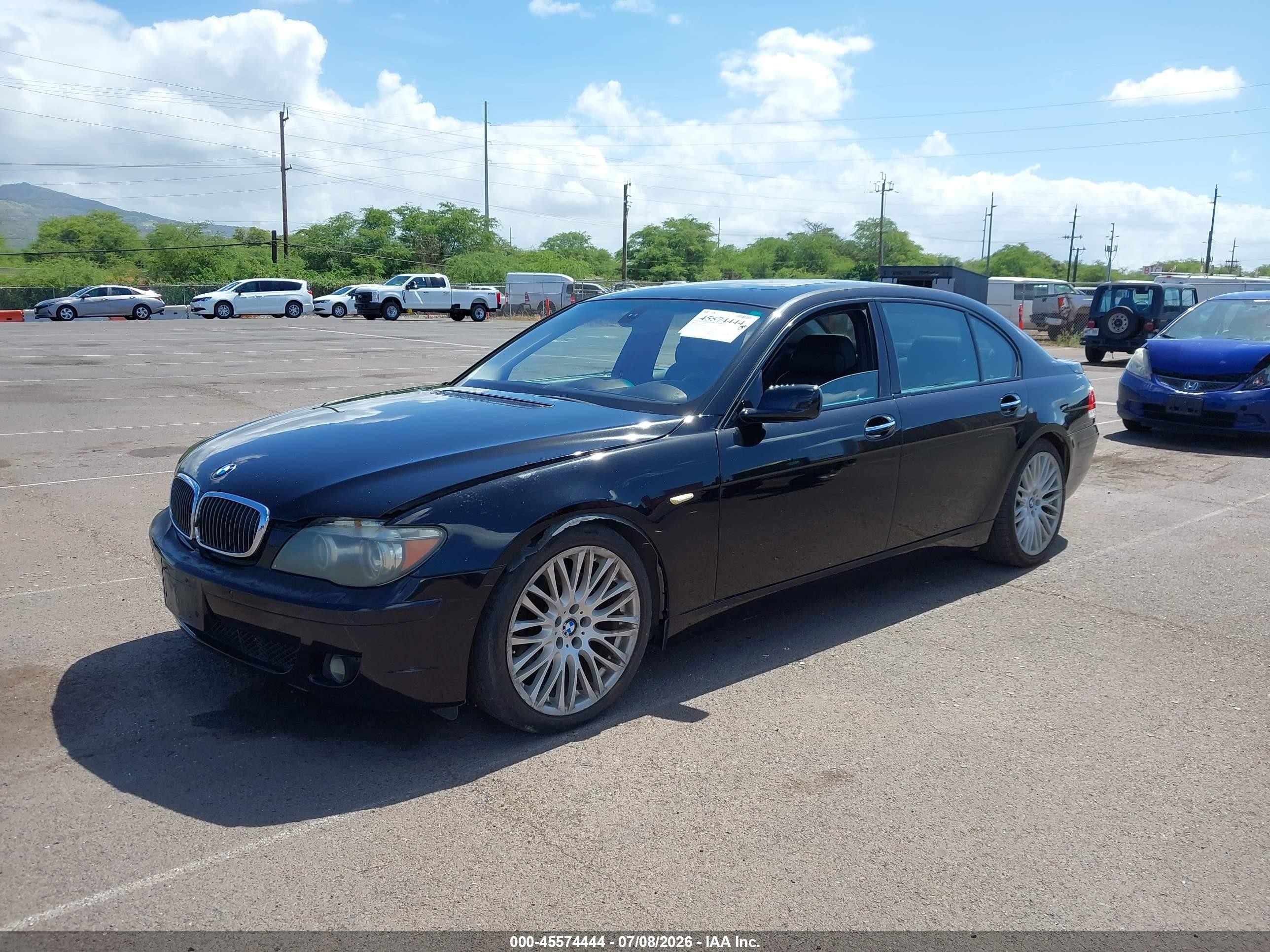 2008 Bmw 750li   Black vin: WBAHN83558DT86104
