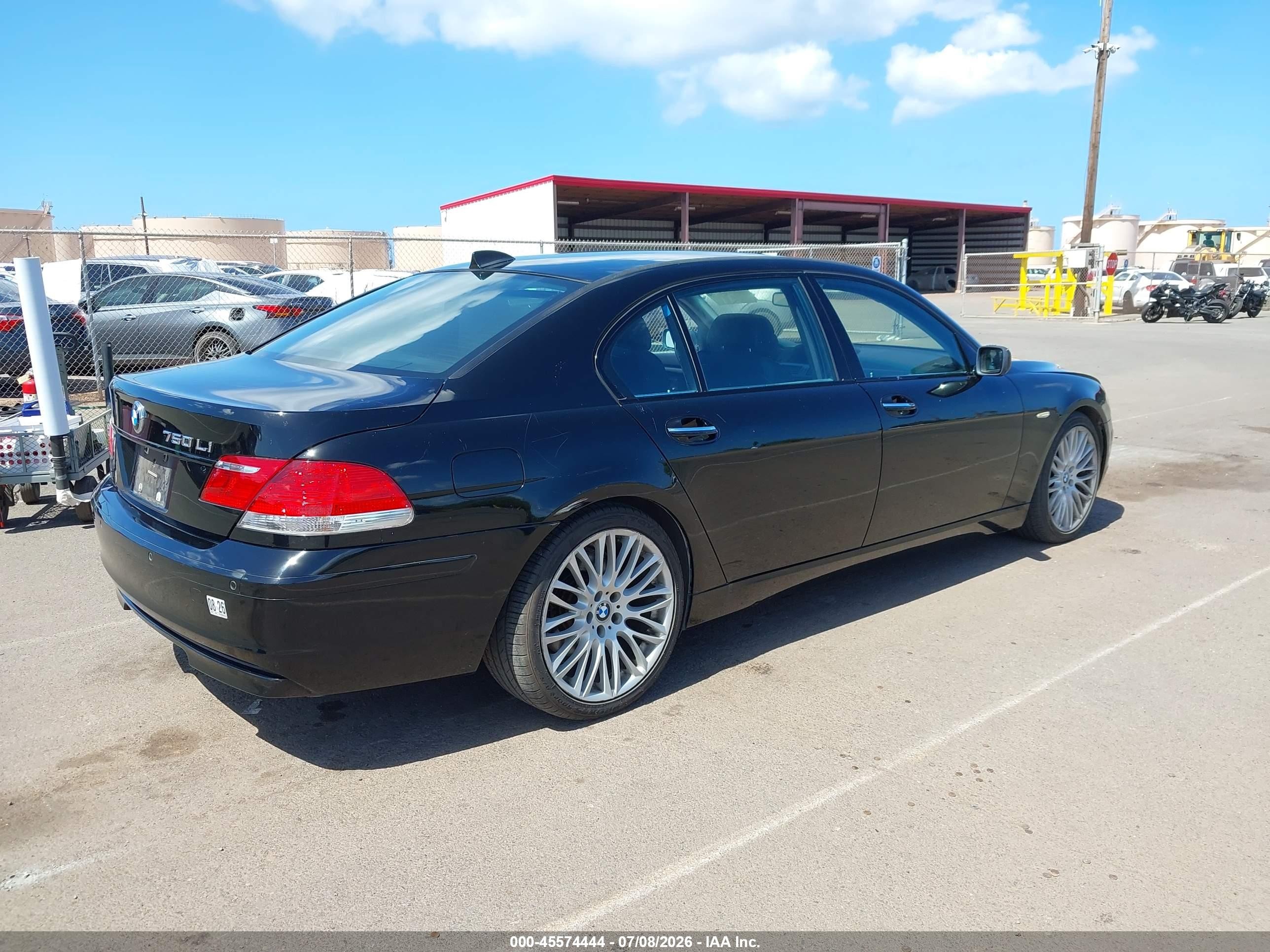 2008 Bmw 750li   Black vin: WBAHN83558DT86104