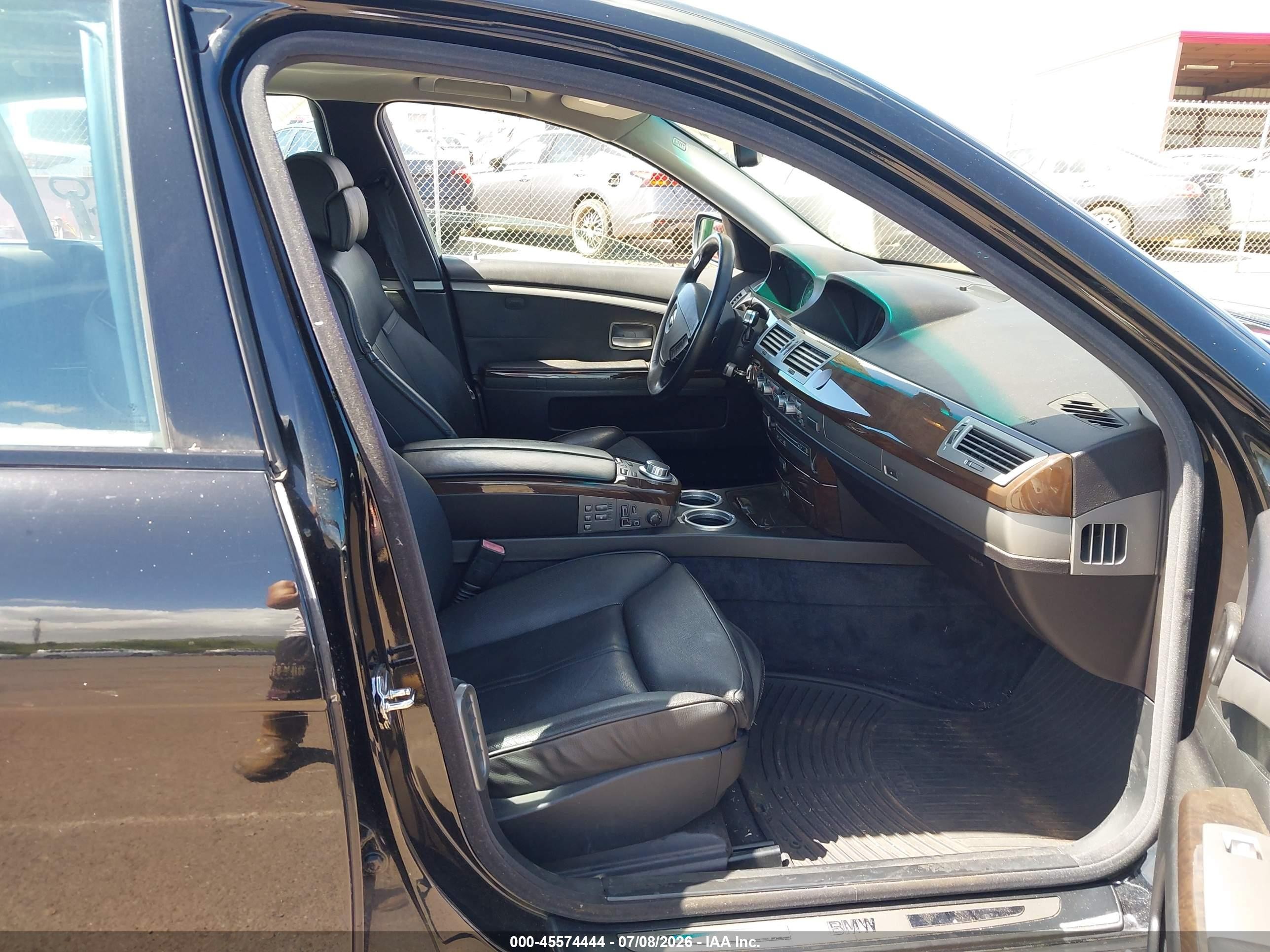 2008 Bmw 750li   Black vin: WBAHN83558DT86104