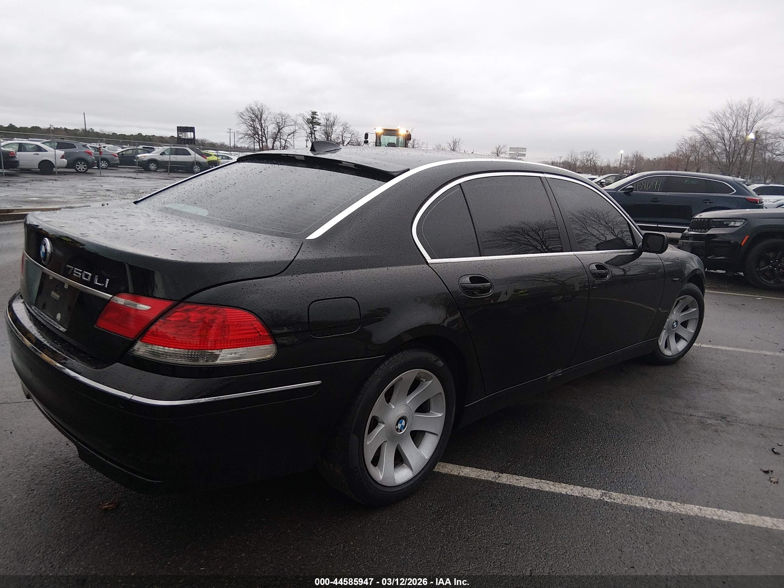 2008 Bmw 750li   Черный vin: WBAHN83558DT87804