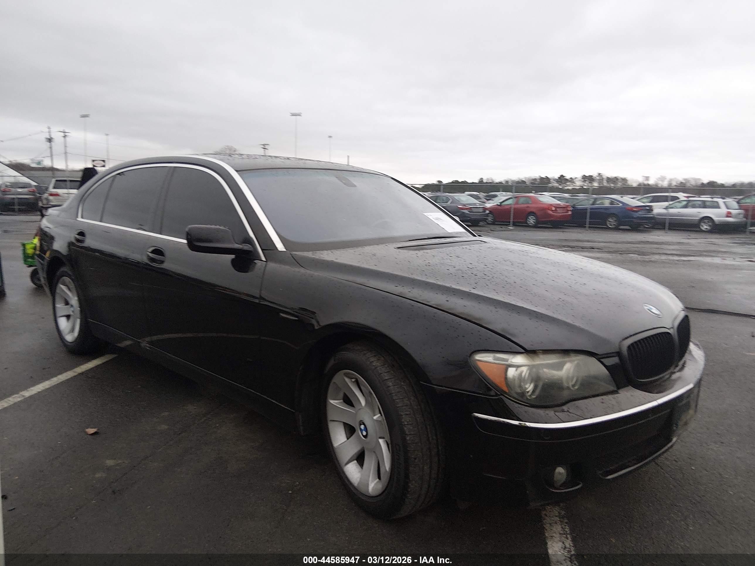 2008 Bmw 750li   Black vin: WBAHN83558DT87804