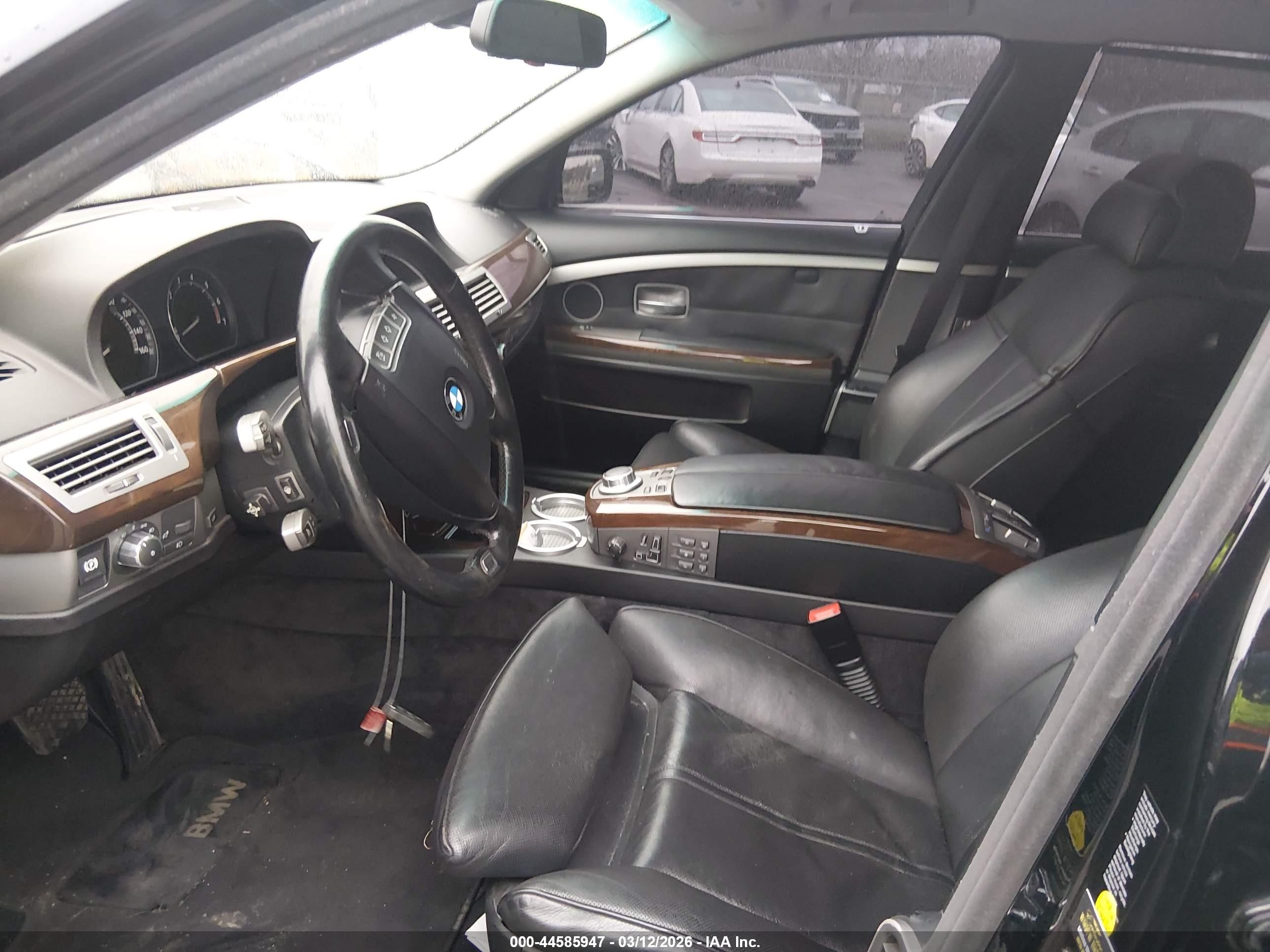 2008 Bmw 750li   Черный vin: WBAHN83558DT87804