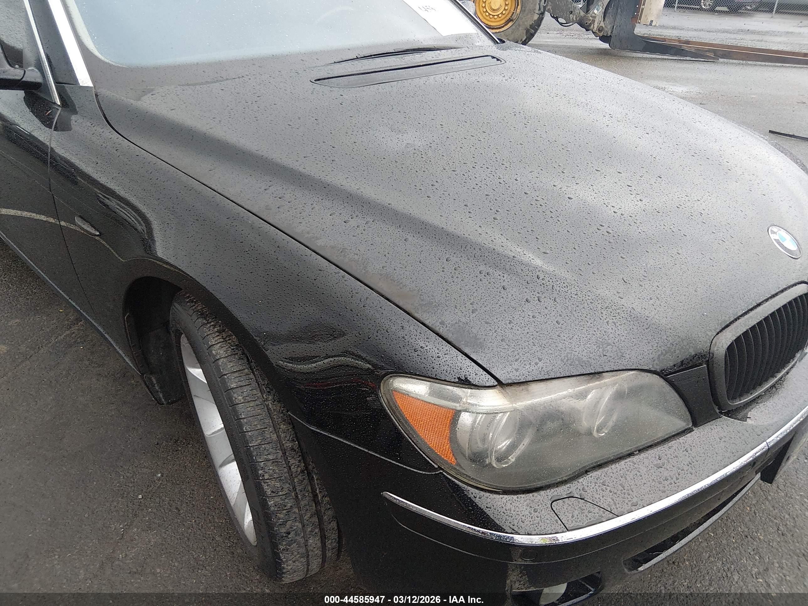 2008 Bmw 750li   Черный vin: WBAHN83558DT87804