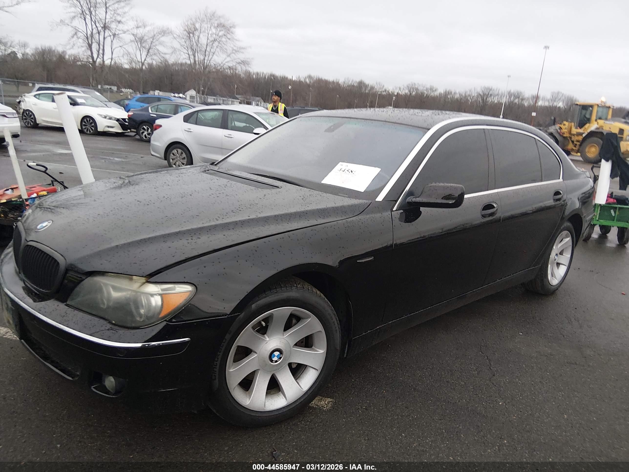 2008 Bmw 750li   Черный vin: WBAHN83558DT87804