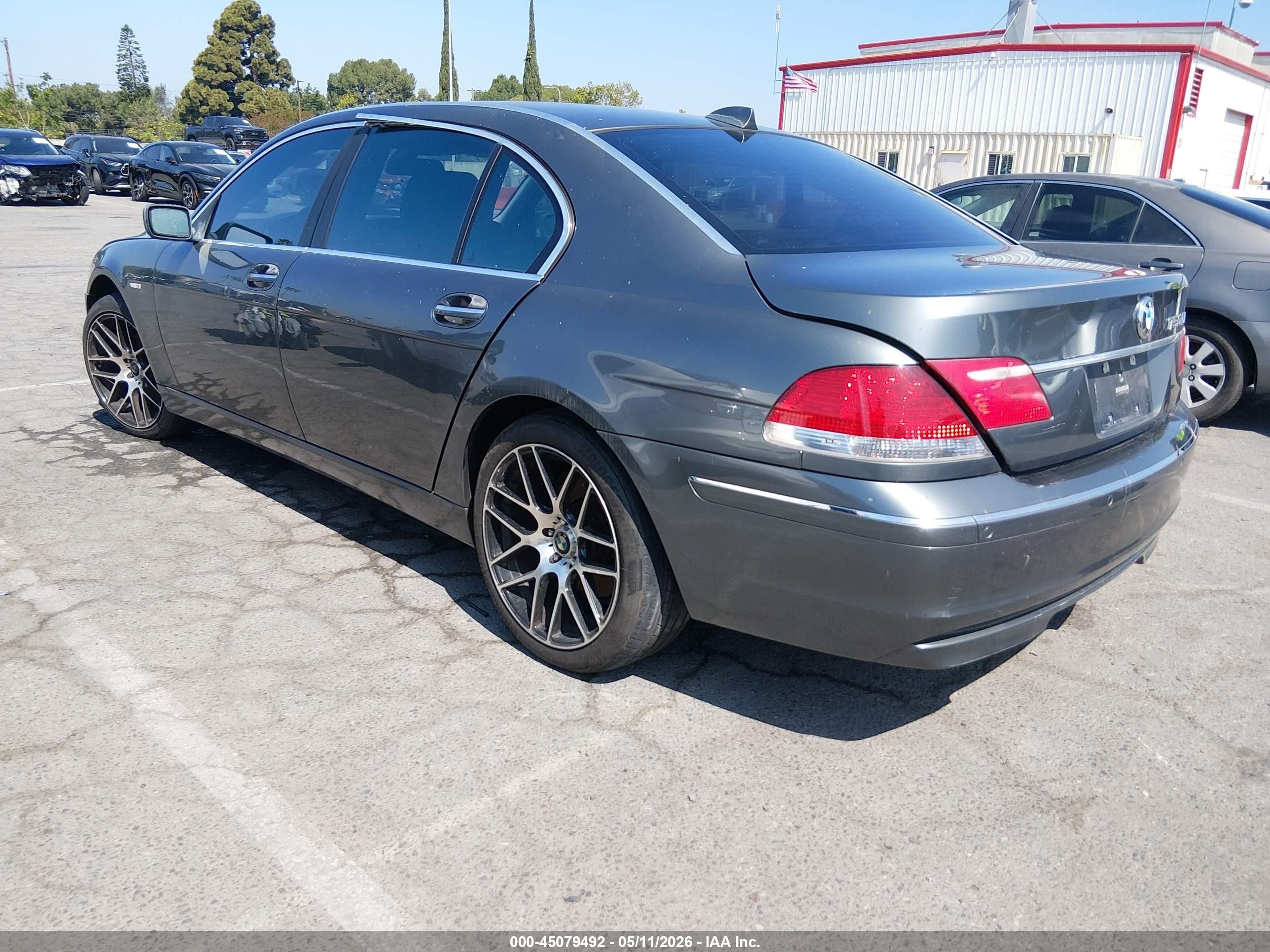 2006 Bmw 750li   Серый vin: WBAHN83566DT28189