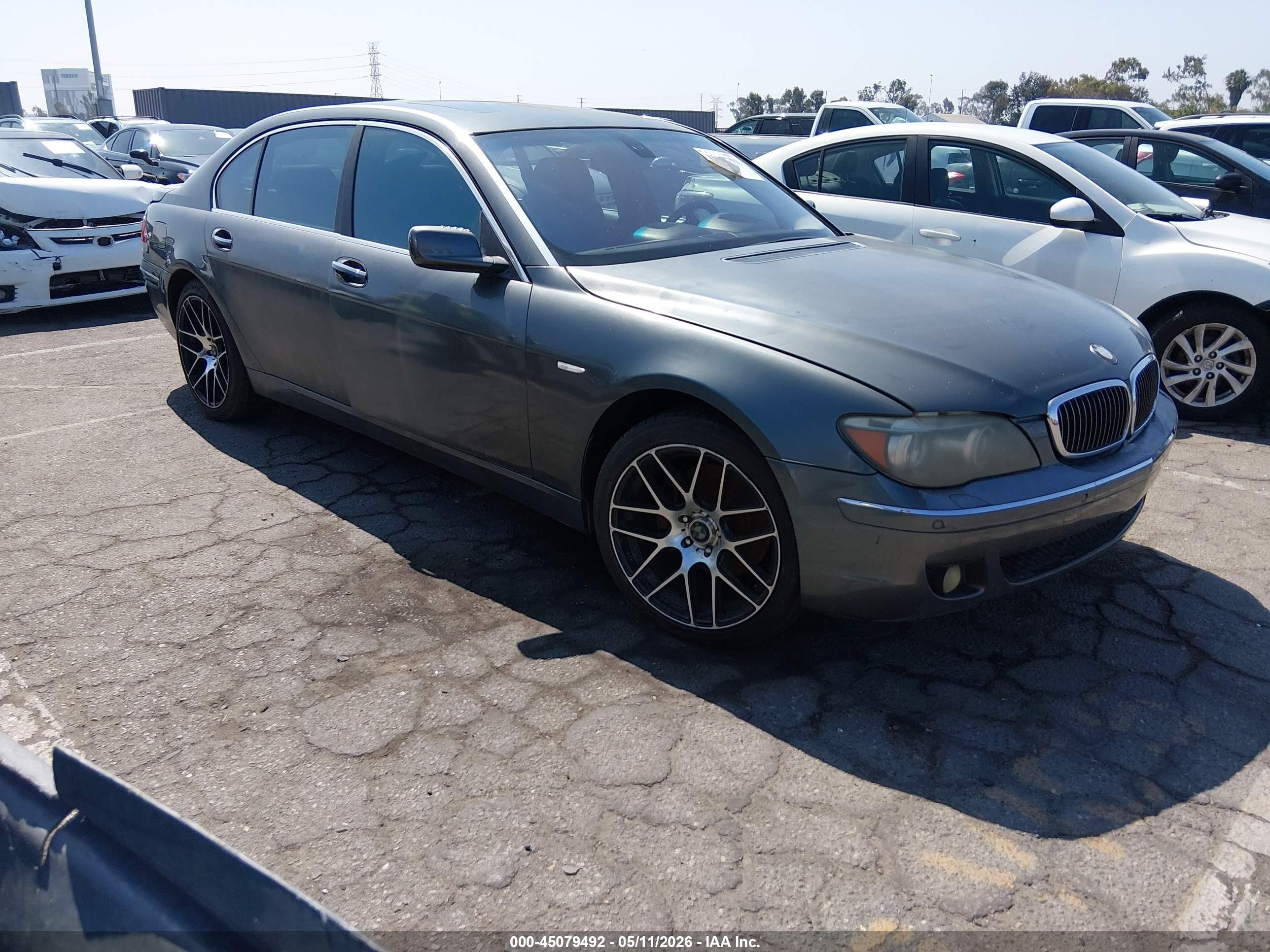2006 Bmw 750li   Серый vin: WBAHN83566DT28189