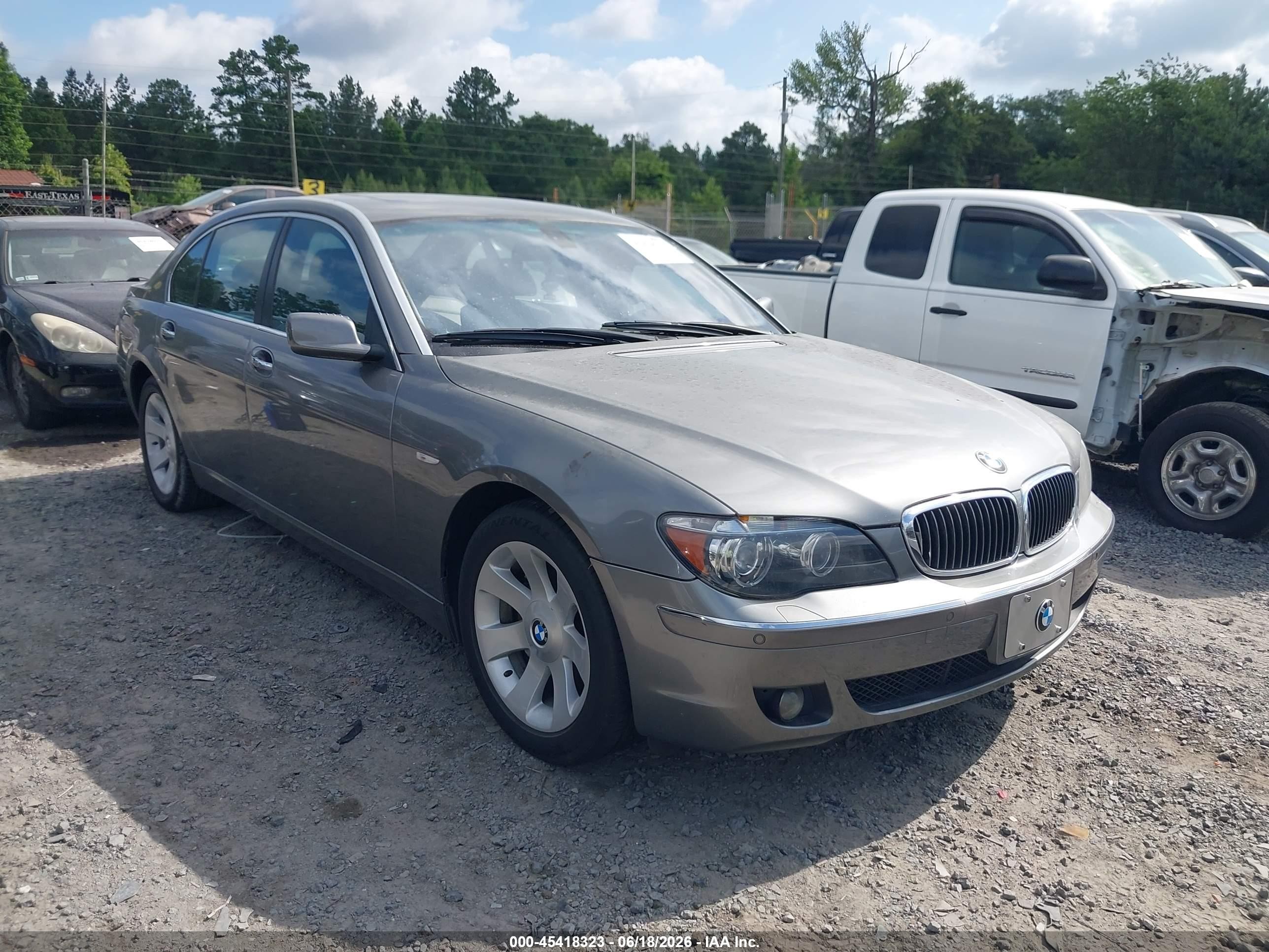 2006 Bmw 750li   Gray vin: WBAHN83566DT30248