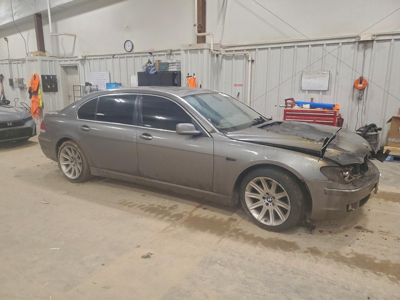 2006 Bmw 750 Li Gray vin: WBAHN83566DT37524