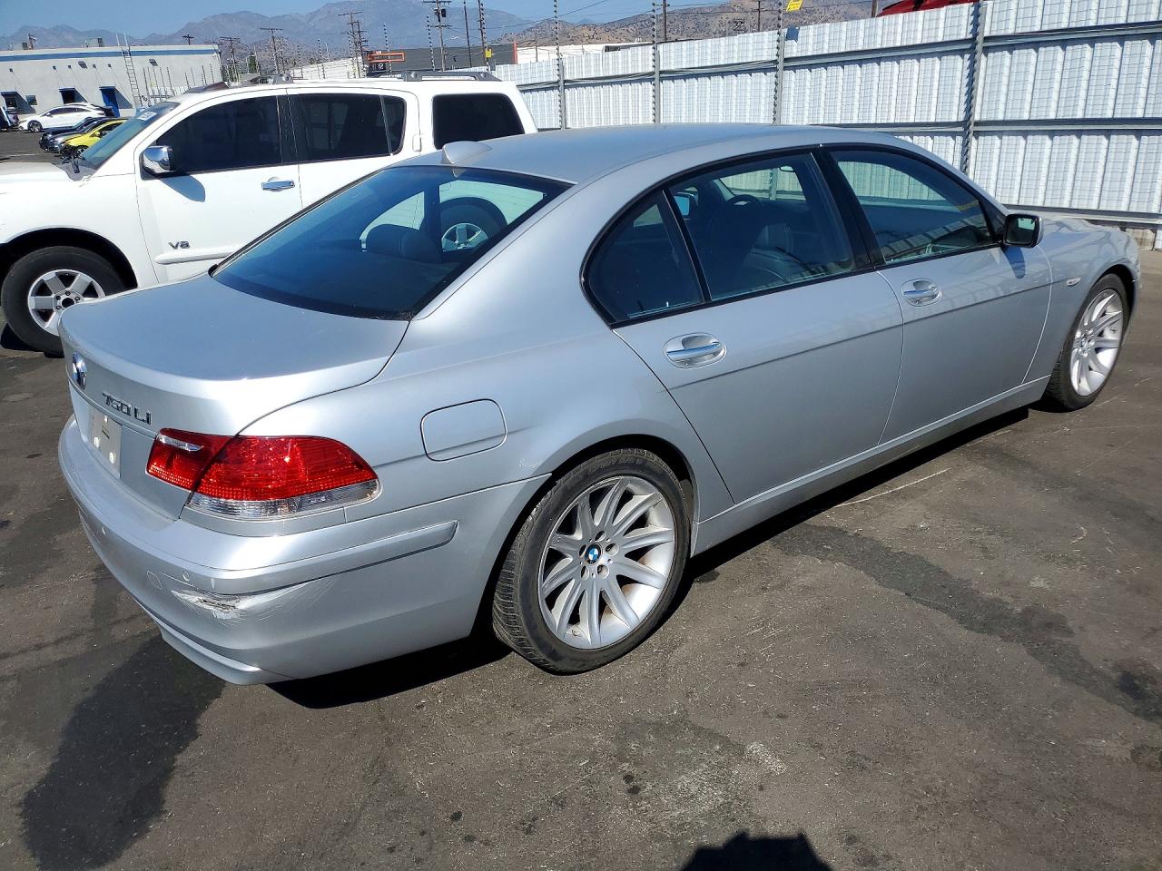 2006 Bmw 750 Li Silver vin: WBAHN83566DT60835