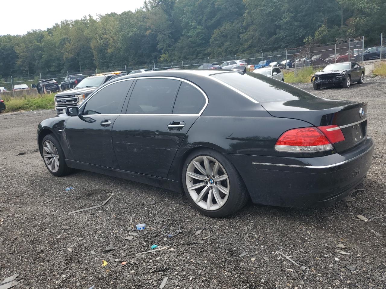 2007 Bmw 750 Black vin: WBAHN83567DT65308
