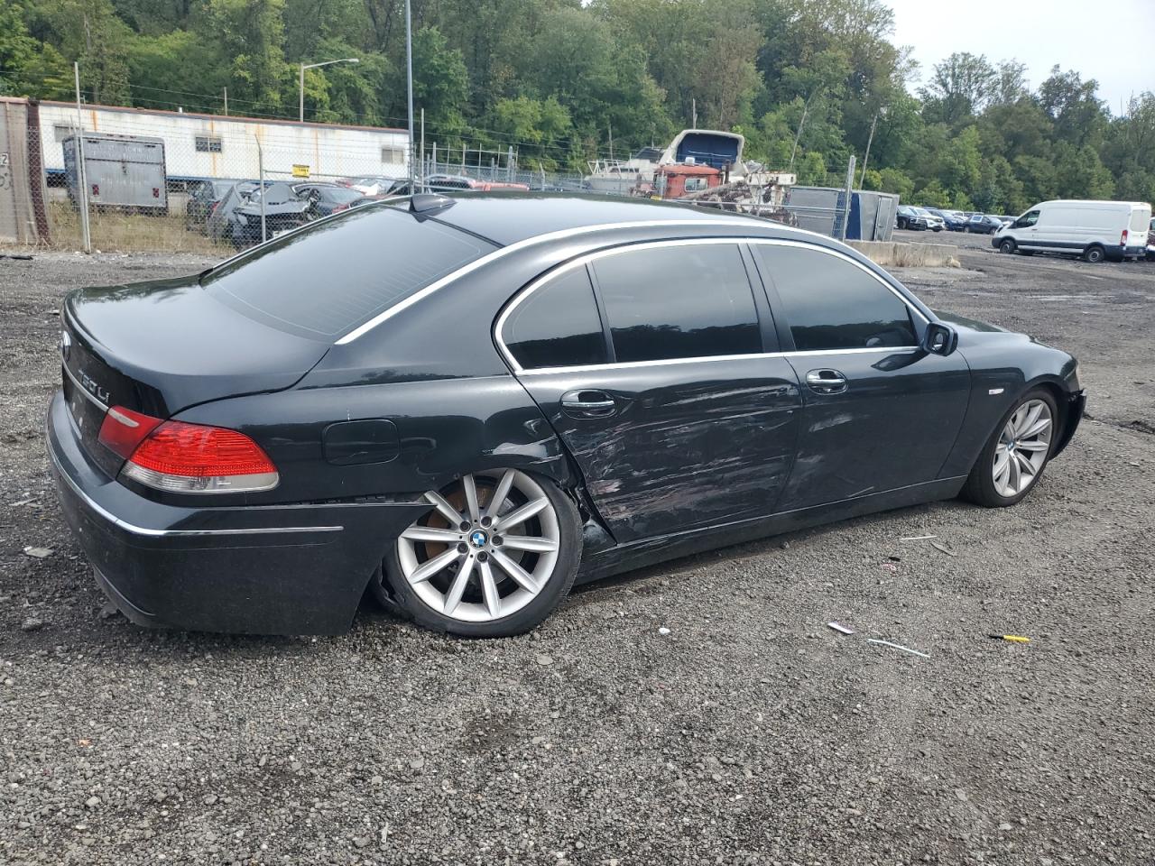 2007 Bmw 750 Black vin: WBAHN83567DT65308