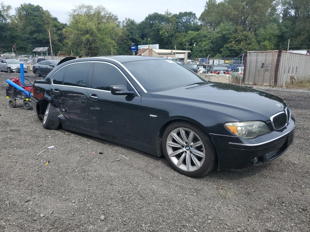 2007 Bmw 750 Black vin: WBAHN83567DT65308
