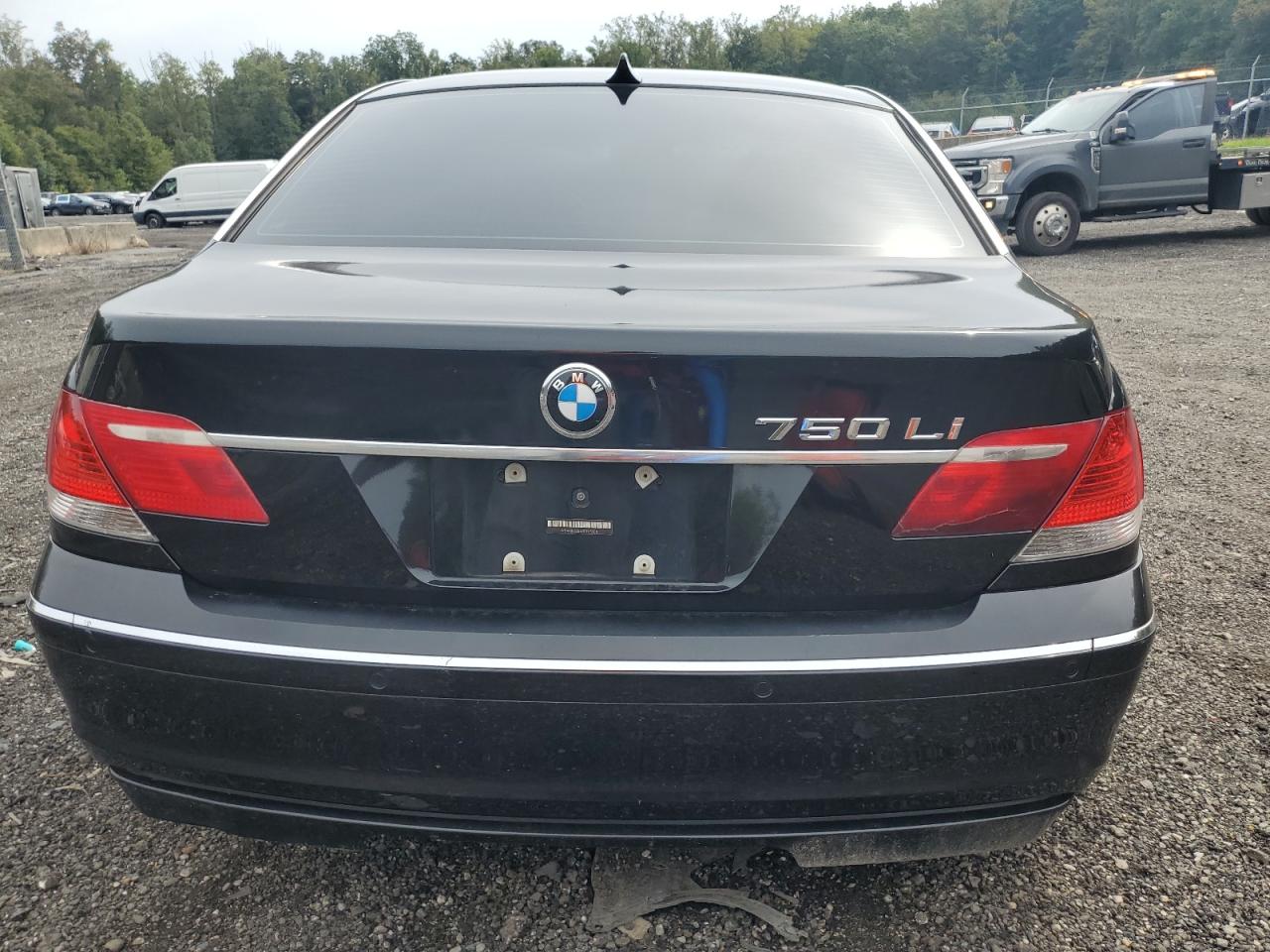2007 Bmw 750 Black vin: WBAHN83567DT65308