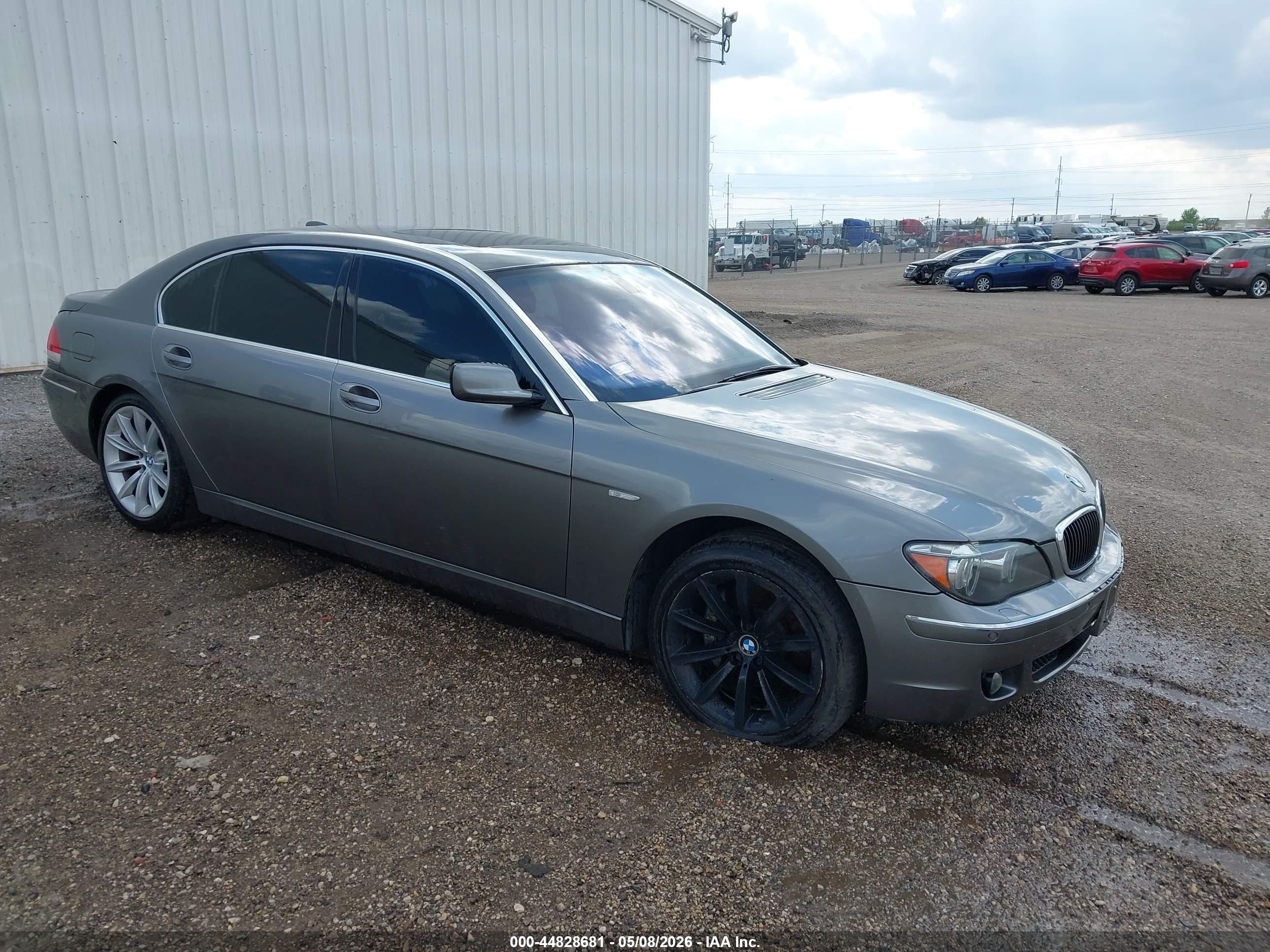 2007 Bmw 750li   Gray vin: WBAHN83567DT73151
