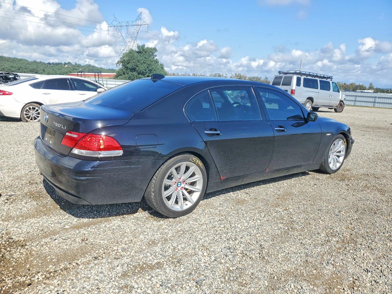 2007 Bmw 750 Black vin: WBAHN83567DT74090