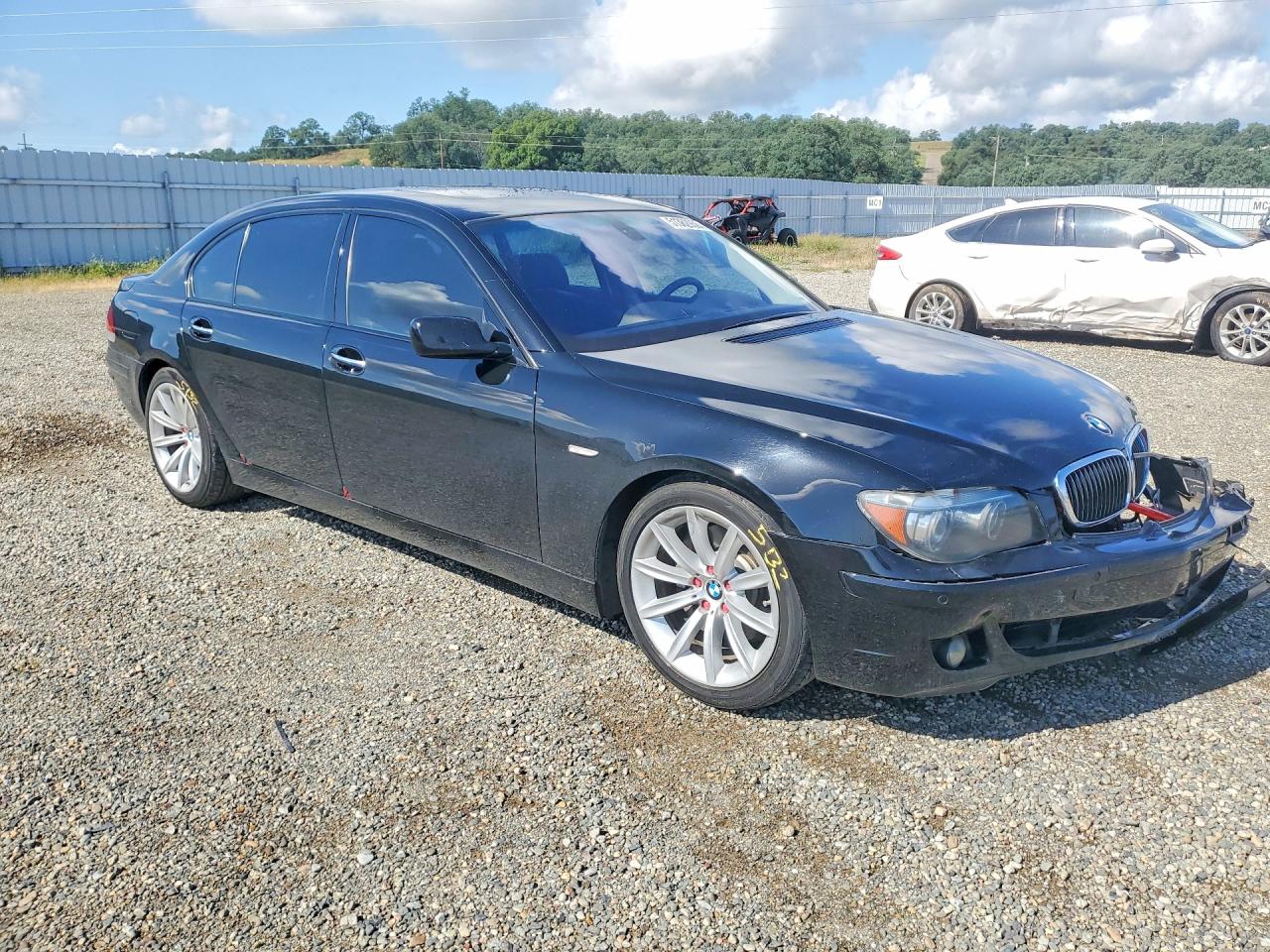 2007 Bmw 750 Black vin: WBAHN83567DT74090