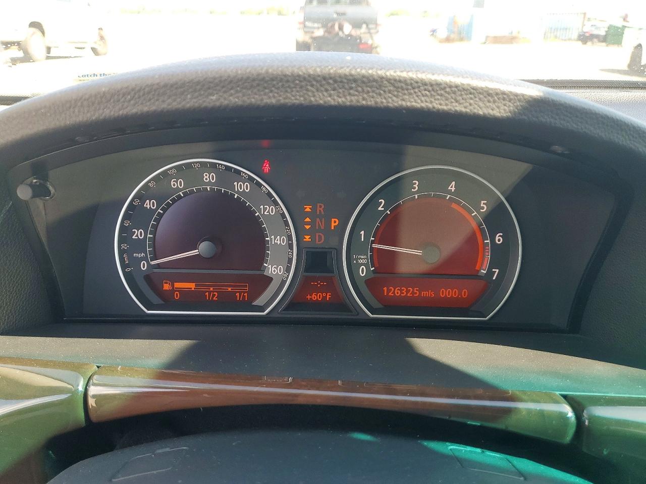2007 Bmw 750 Black vin: WBAHN83567DT74090