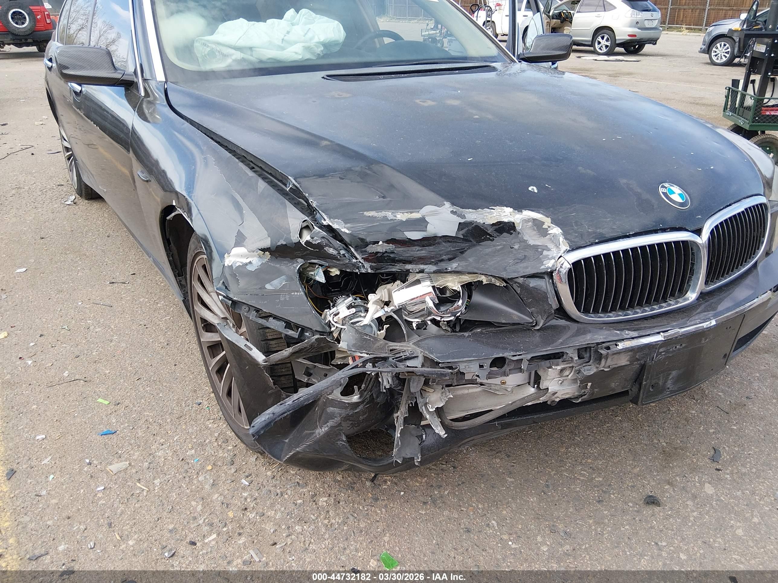 2008 Bmw 750li   Black vin: WBAHN83568DT77718