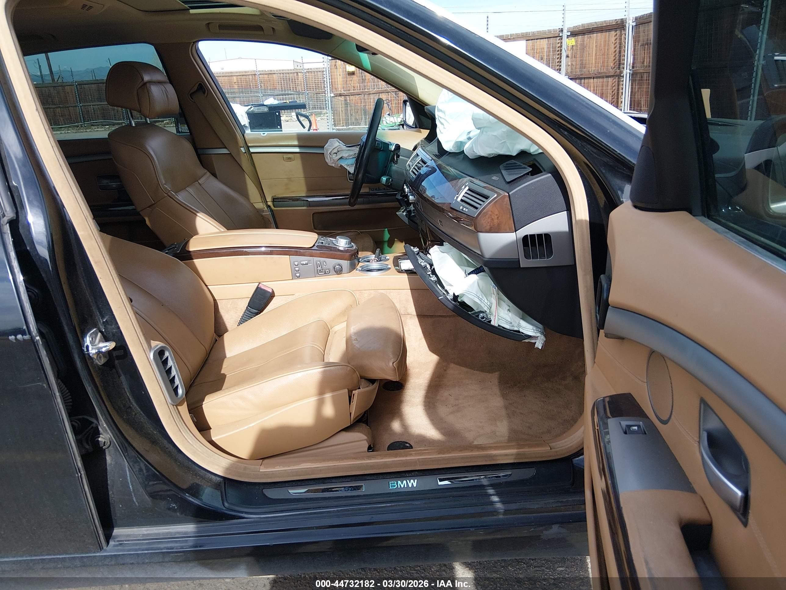 2008 Bmw 750li   Black vin: WBAHN83568DT77718
